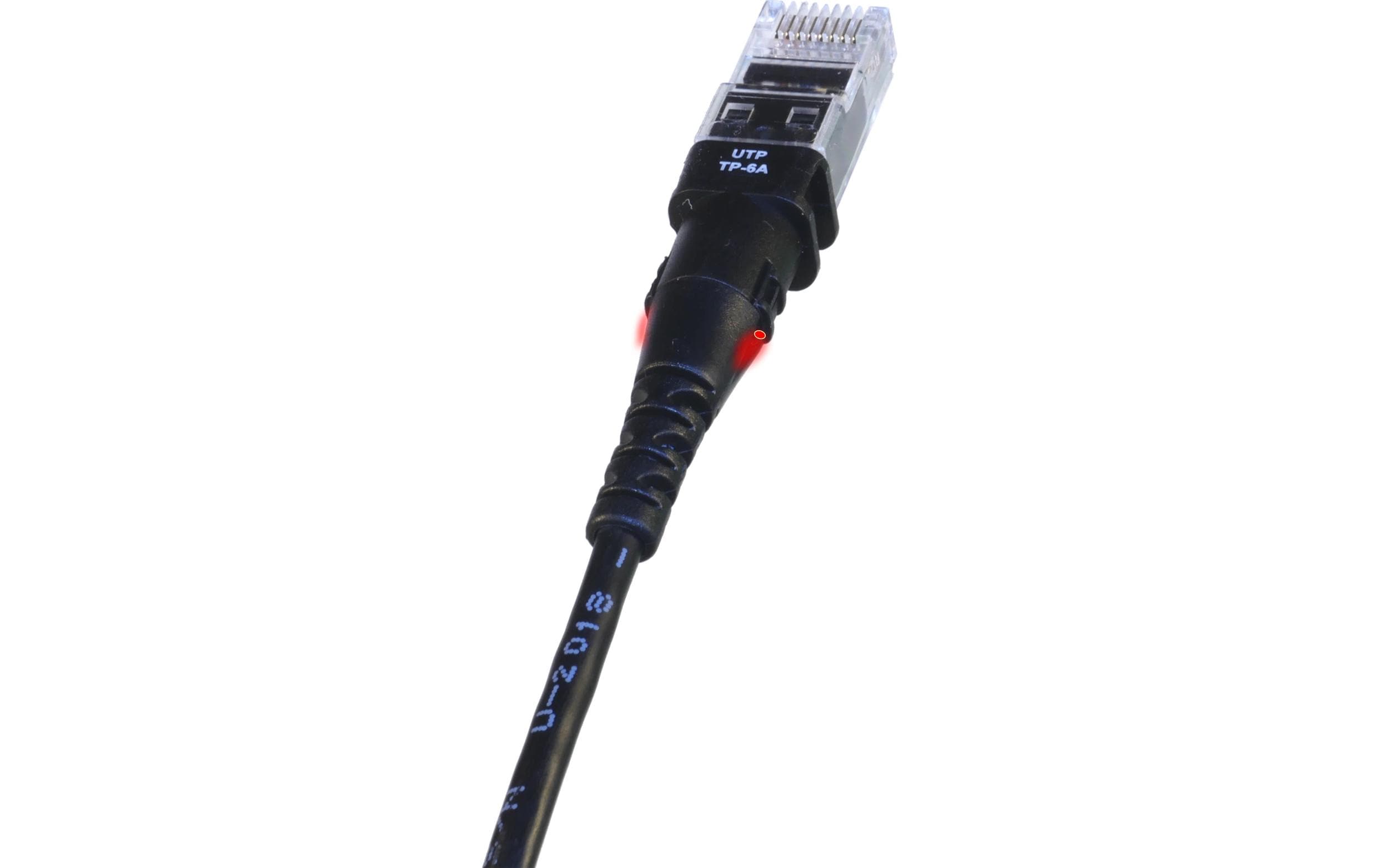 Patchsee Patchkabel ThinPATCH Cat 6A, U/UTP, 6.1 m, Schwarz