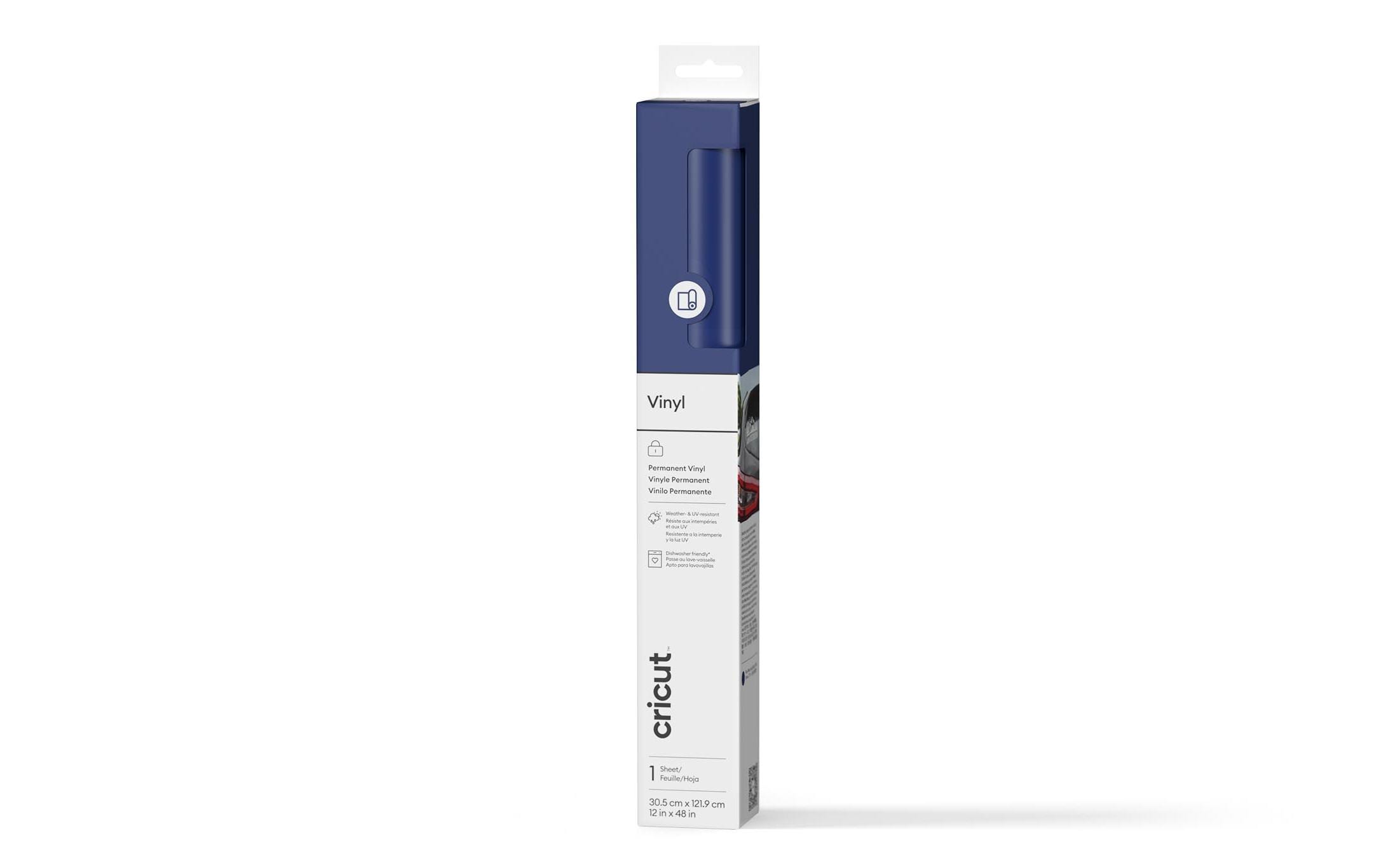 Cricut Vinylfolie Permanent 30.5 x 122 cm, 1 Stück, Blau