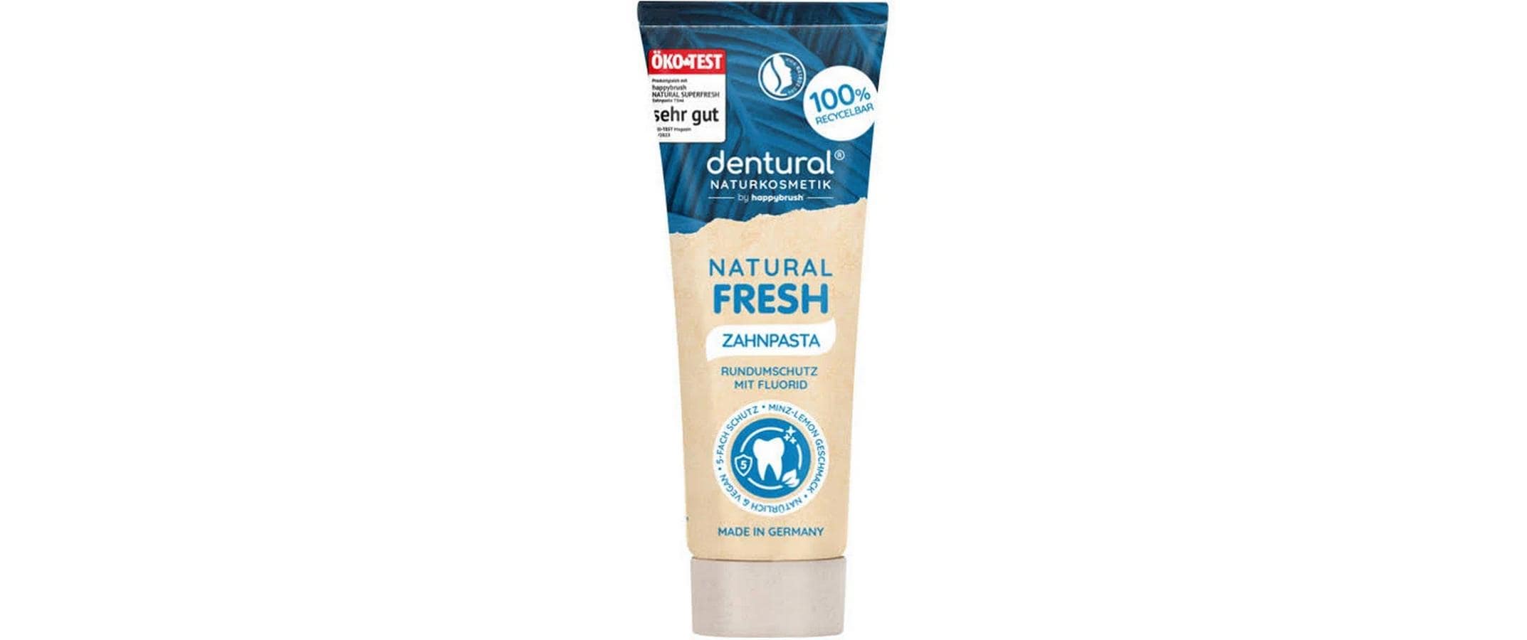happybrush Zahnpasta Natural Fresh 75 ml