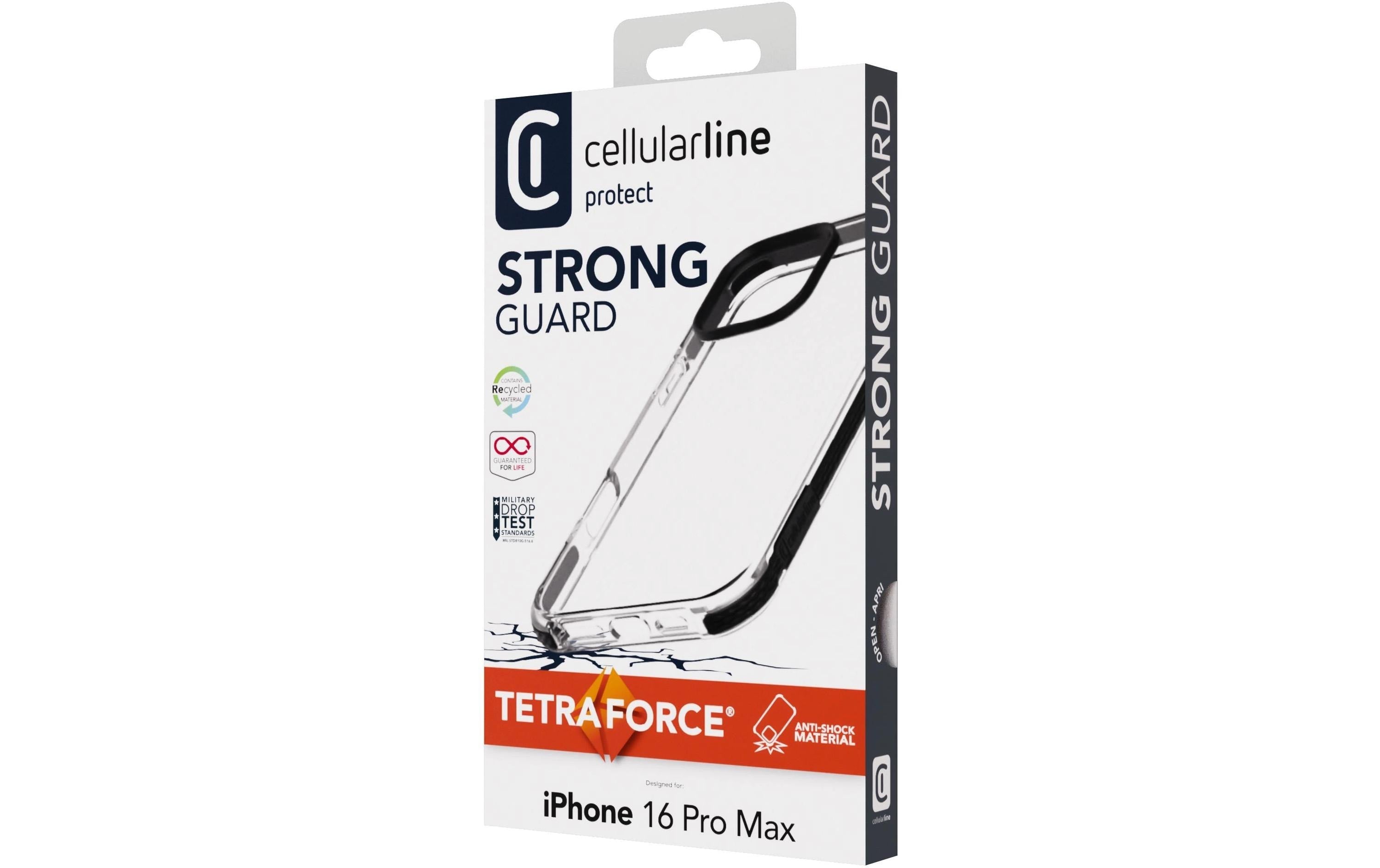 Cellular Line Back Cover Tetra iPhone 16 Pro Max Transparent