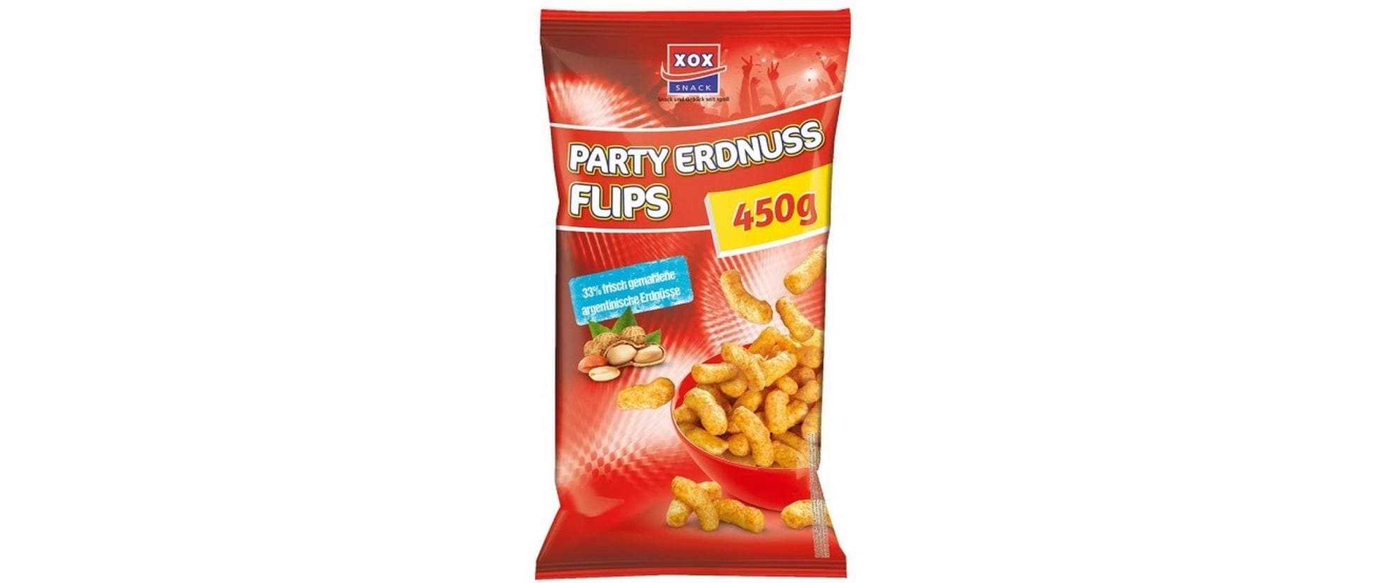 XOX Snack Party Erdnussflips 450 g
