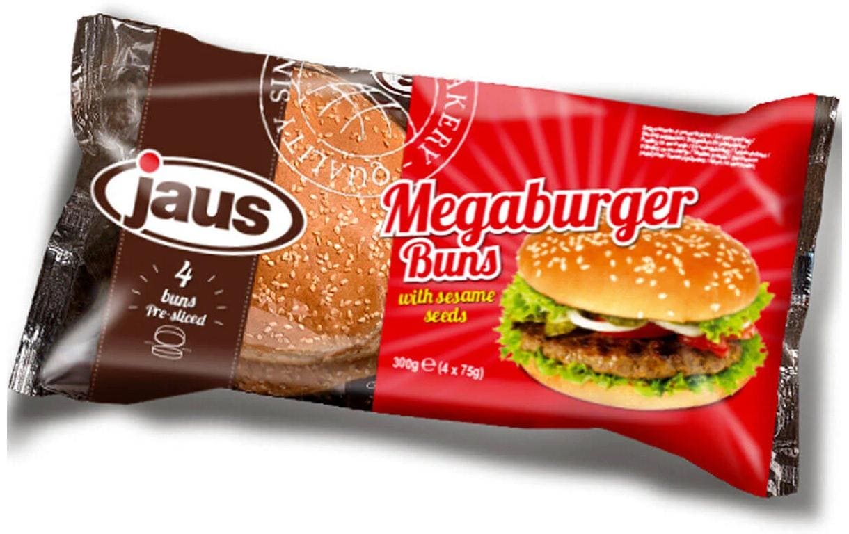 jaus Megaburger Buns 4 Stück 300 g