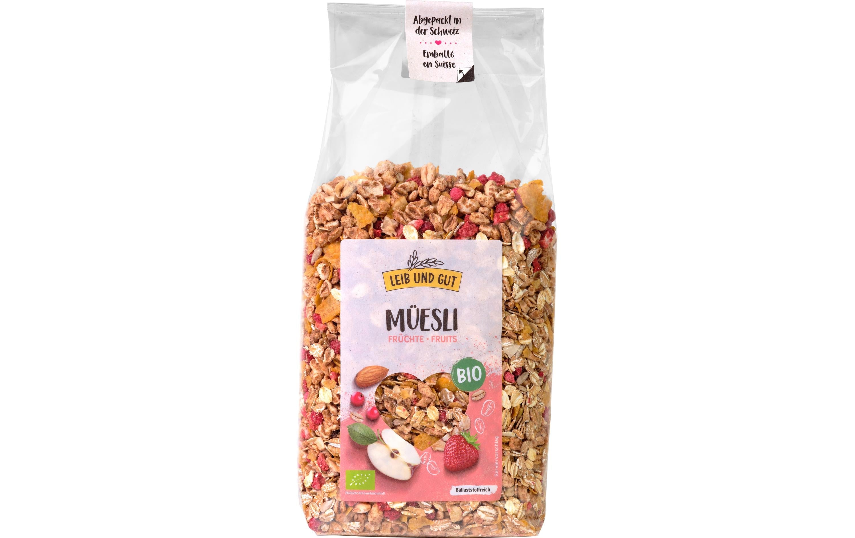 Leib und Gut Müesli Bio Früchte 500 g