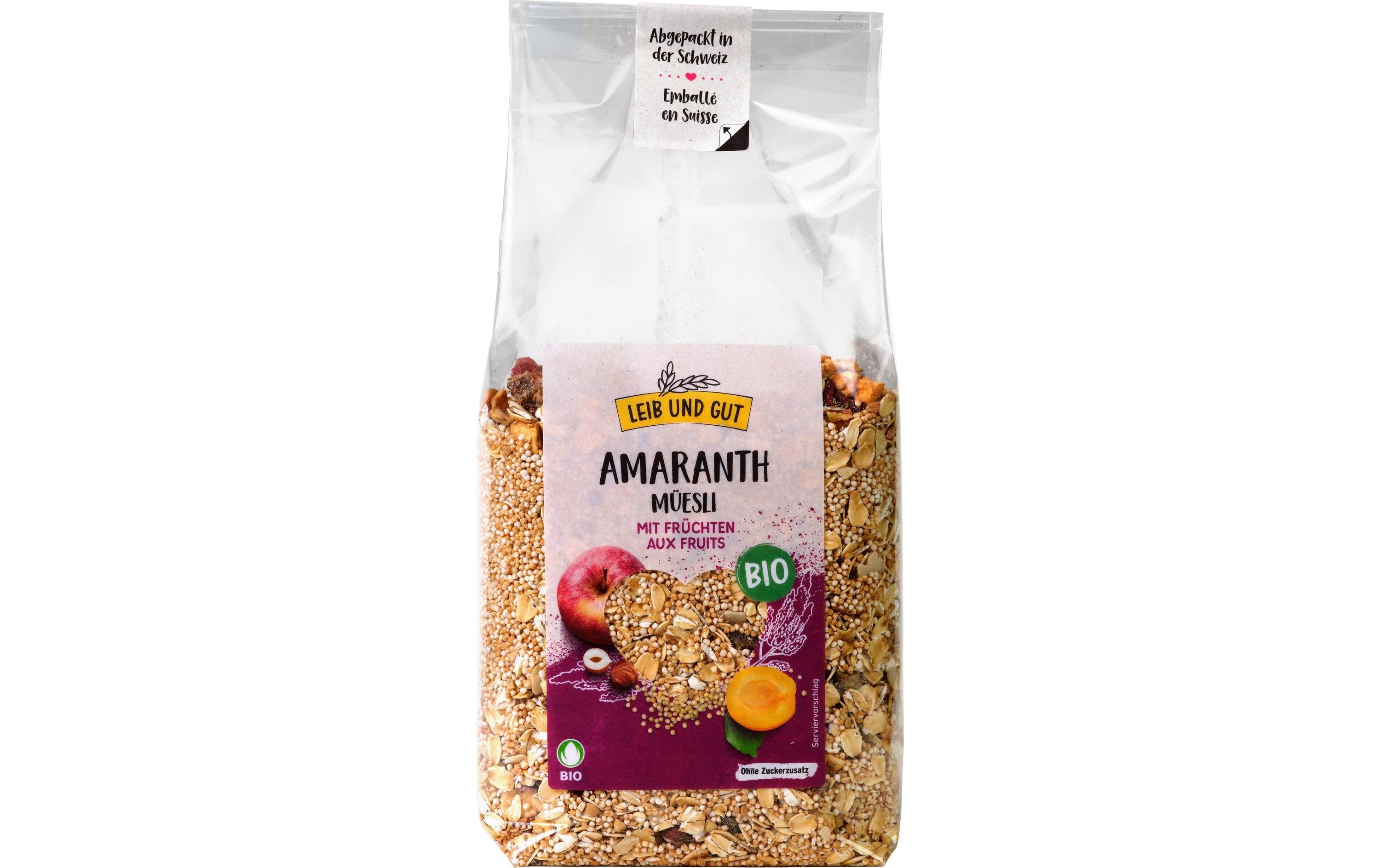 Leib und Gut Müesli Bio Amaranth und Früchte 500 g