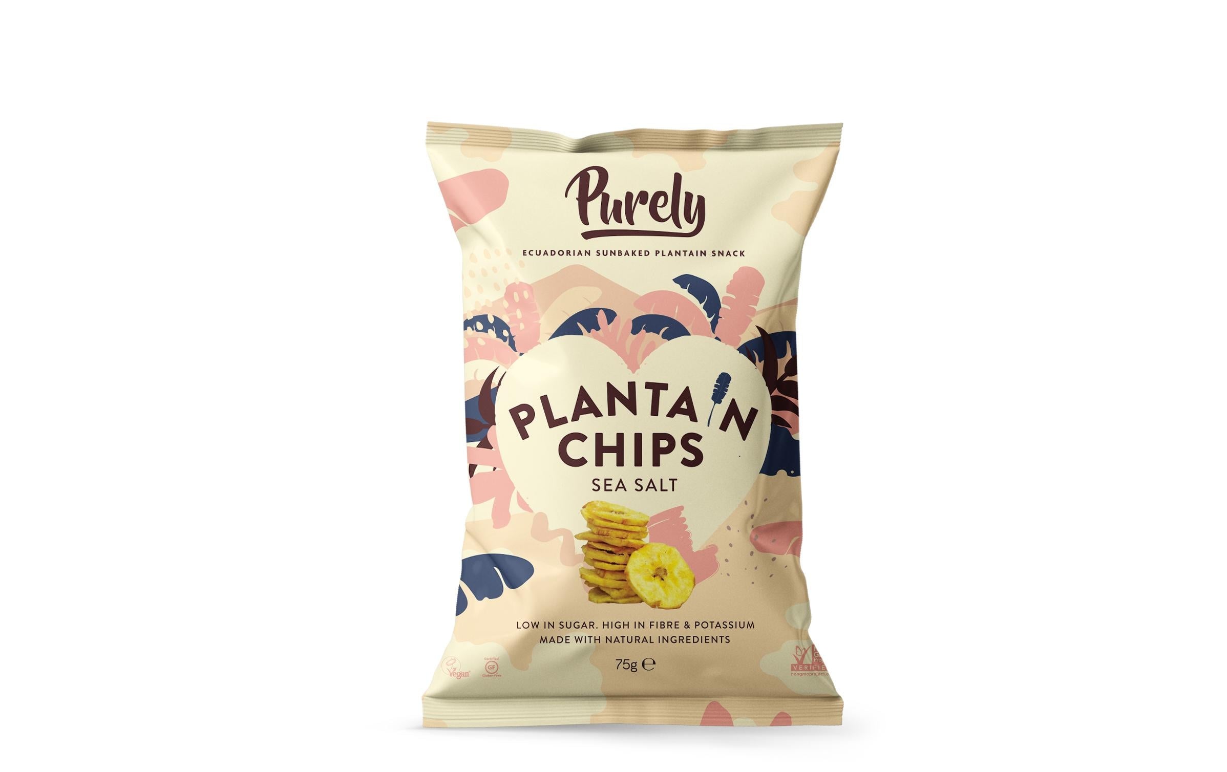 Purley Kochbananenchips Sea Salt 75 g
