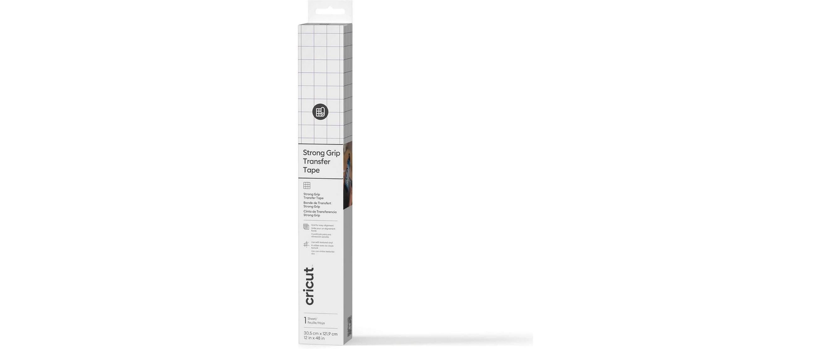 Cricut StrongGrip Transferfolie 30.5 x 122 cm, 1 Stück, Weiss