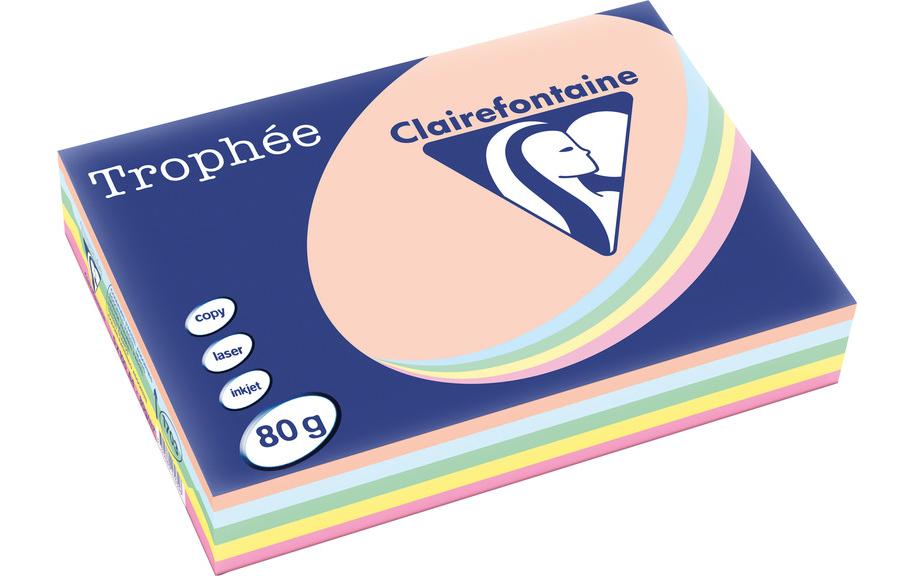 Clairefontaine Druckerpapier Trophée A4, Pastell, 80 g/m²,500 Blatt