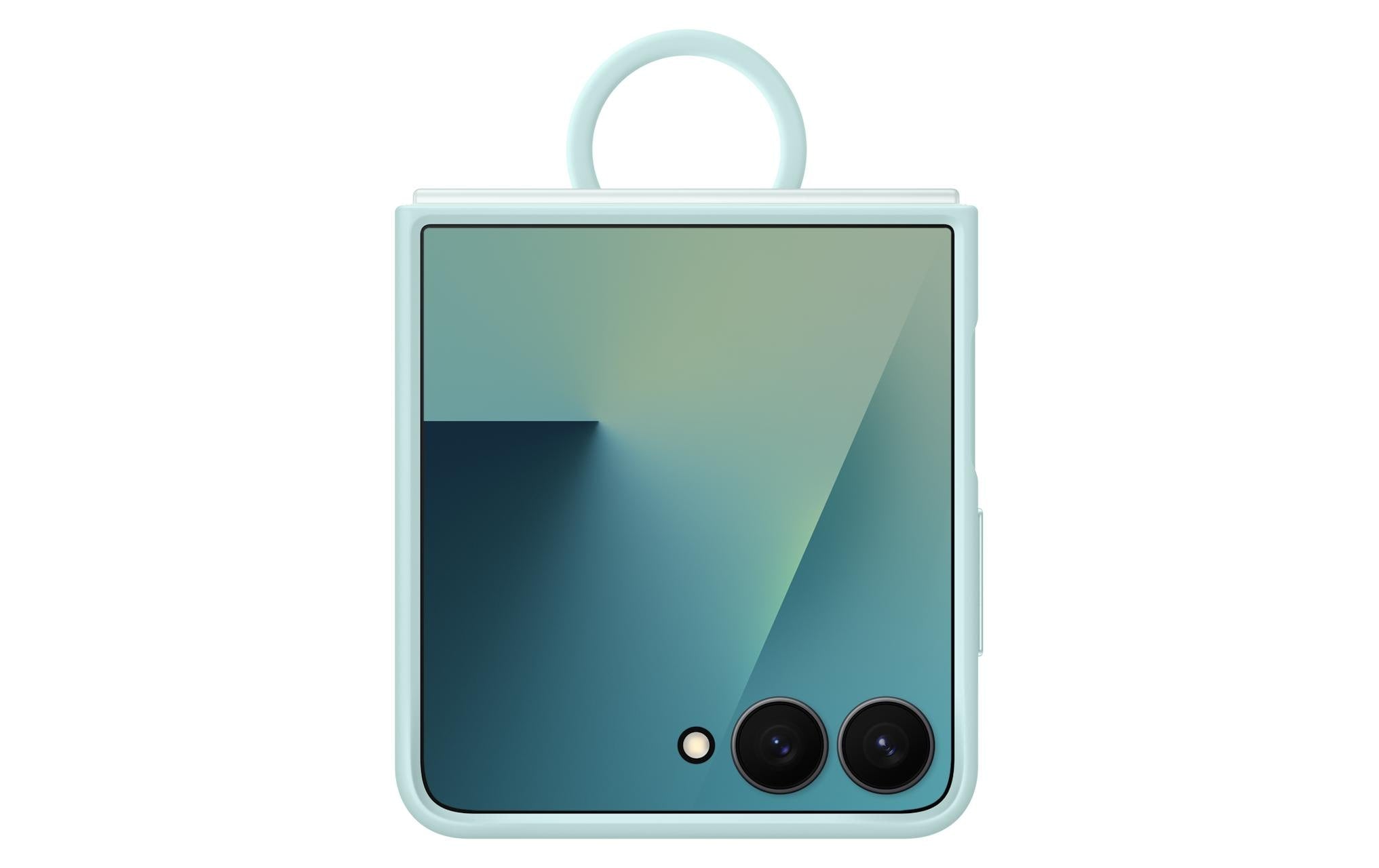 Samsung Back Cover Ring Case für Galaxy Z Flip7 Light Cyan