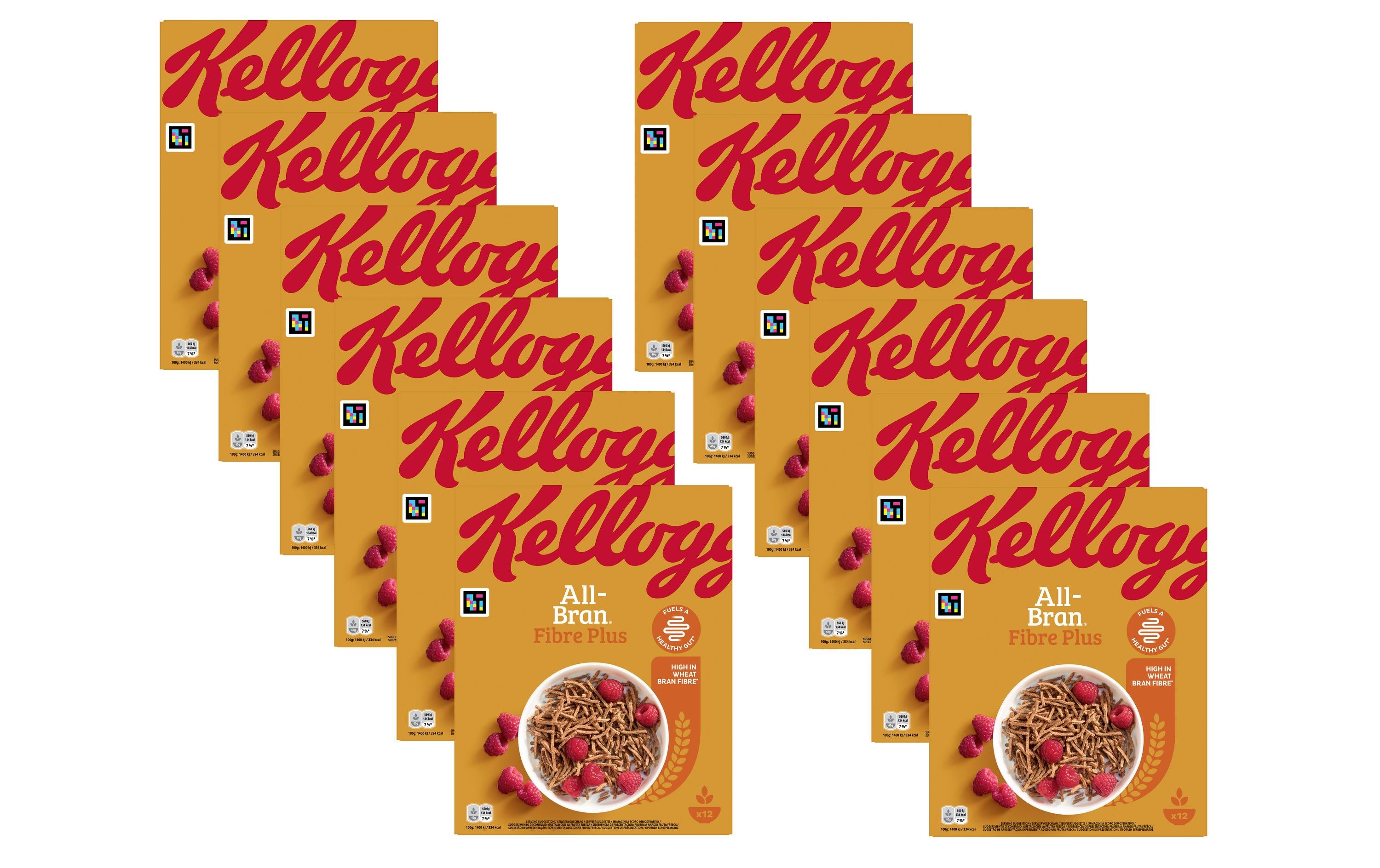 Kellogg's Cerealien All Bran Fiber Plus 12 x 500 g