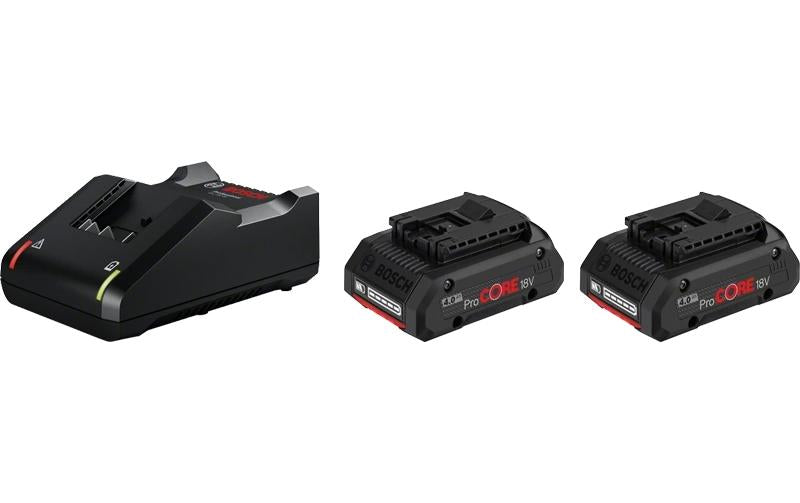Bosch Professional Akku und Ladegerät 2 x ProCORE18 V 4.0Ah und GAL 18 V-40