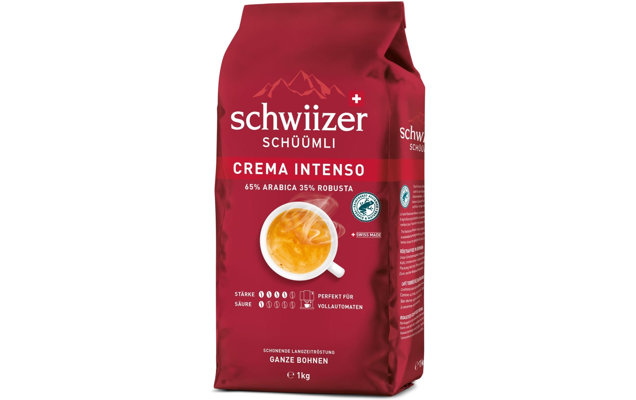Schwiizer Kaffeebohnen Crema Intenso 1 kg