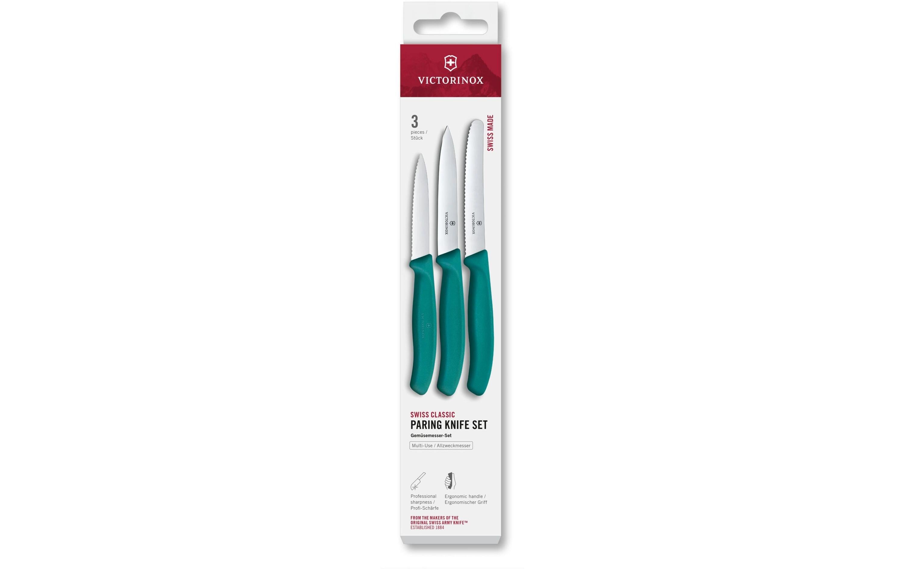 Victorinox Gemüsemesser-Set Swiss Classic, Grün