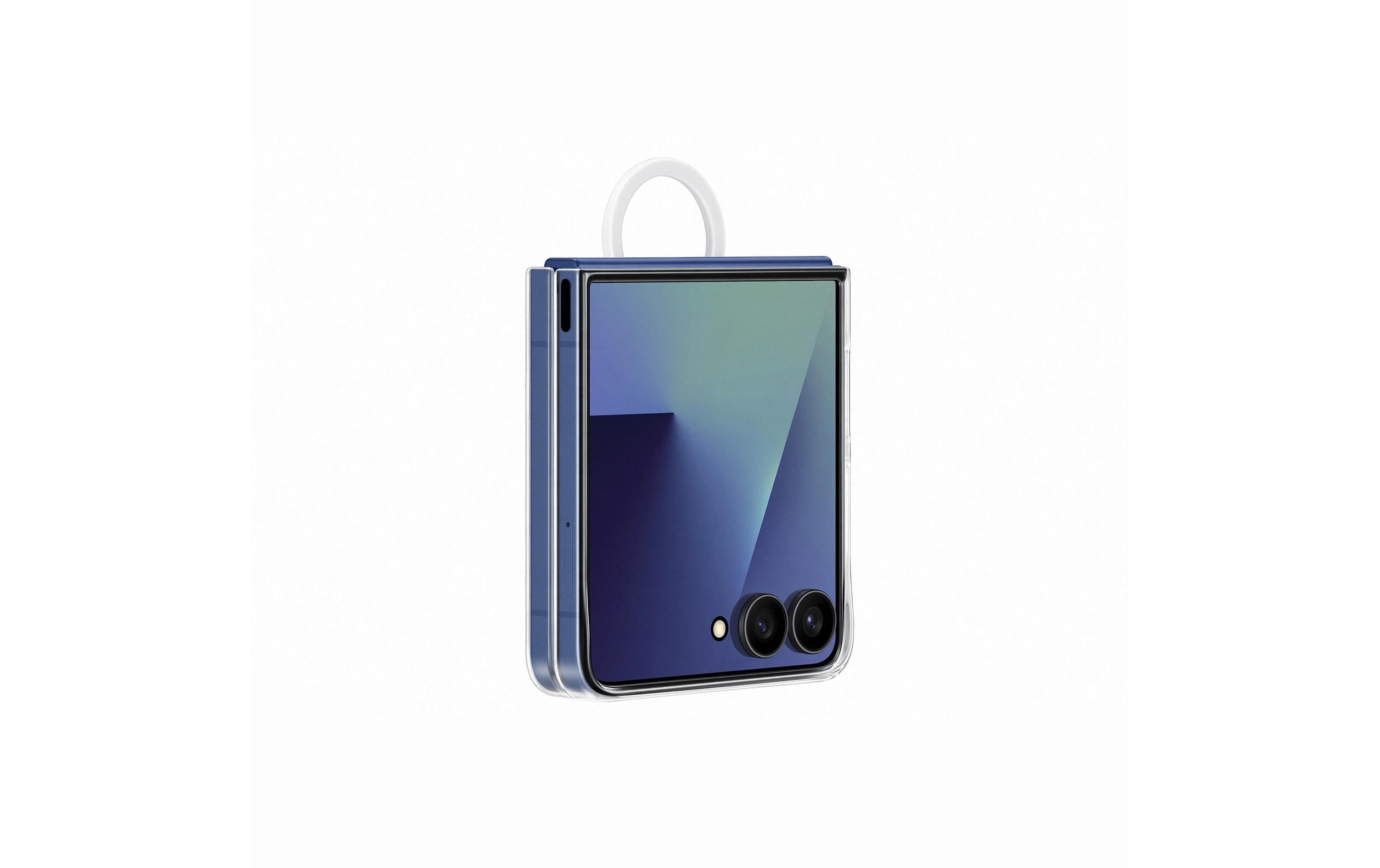 Samsung Back Cover Ring Case für Galaxy Z Flip7 Transparent