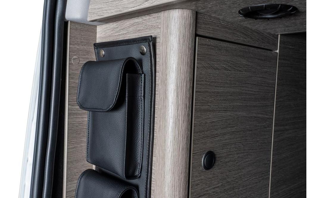 Van Equip Organizer Lang für Küchenwand mit 3 Taschen, schwarz