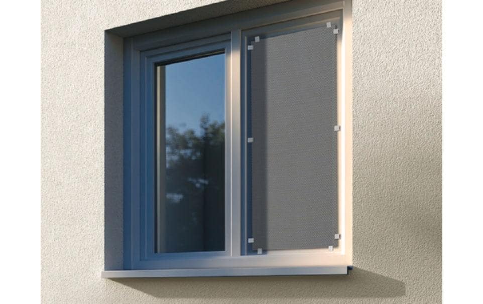 Gardinia Screen-Hitzeschutz Outdoor, Grau, 100 x 150 cm