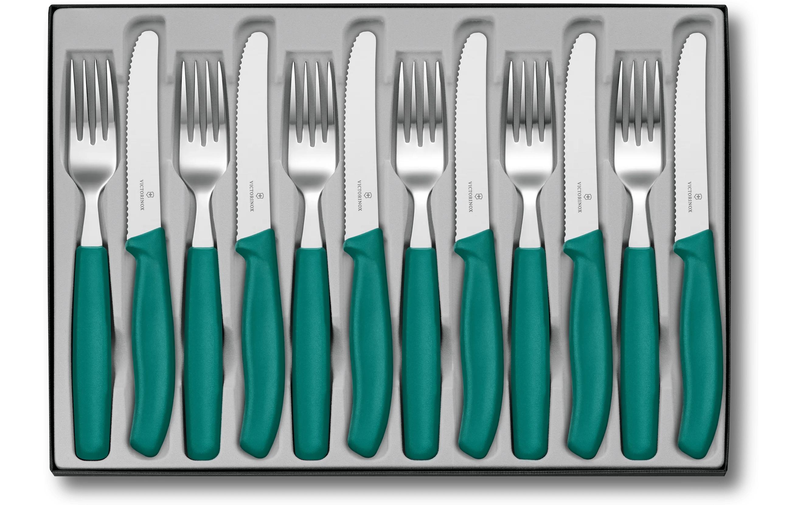 Victorinox Besteck-Set Classic, 12-teilig, Grün
