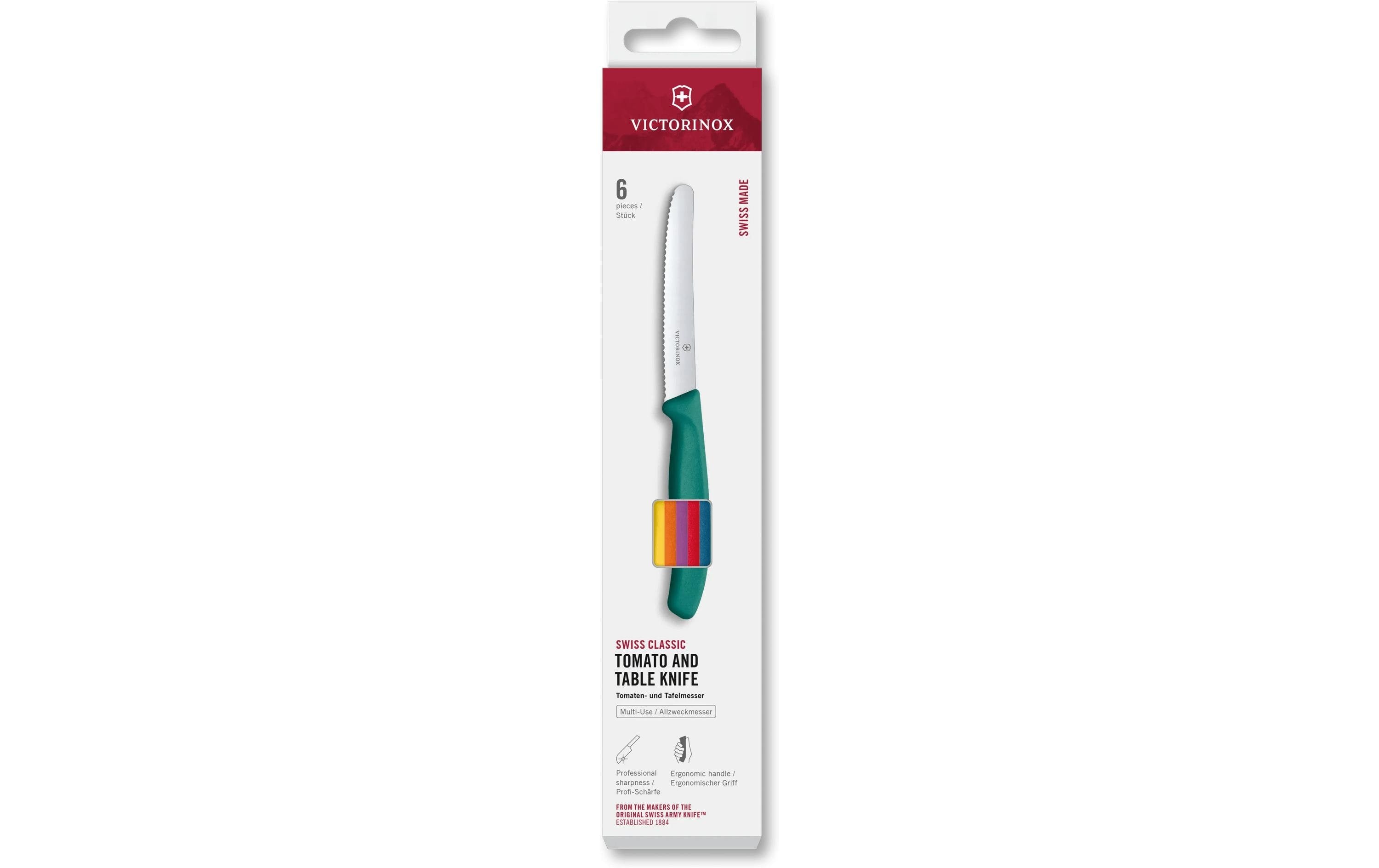 Victorinox Messer-Set Swiss Classic, 6-teilig, 11 cm, assortiert, Box