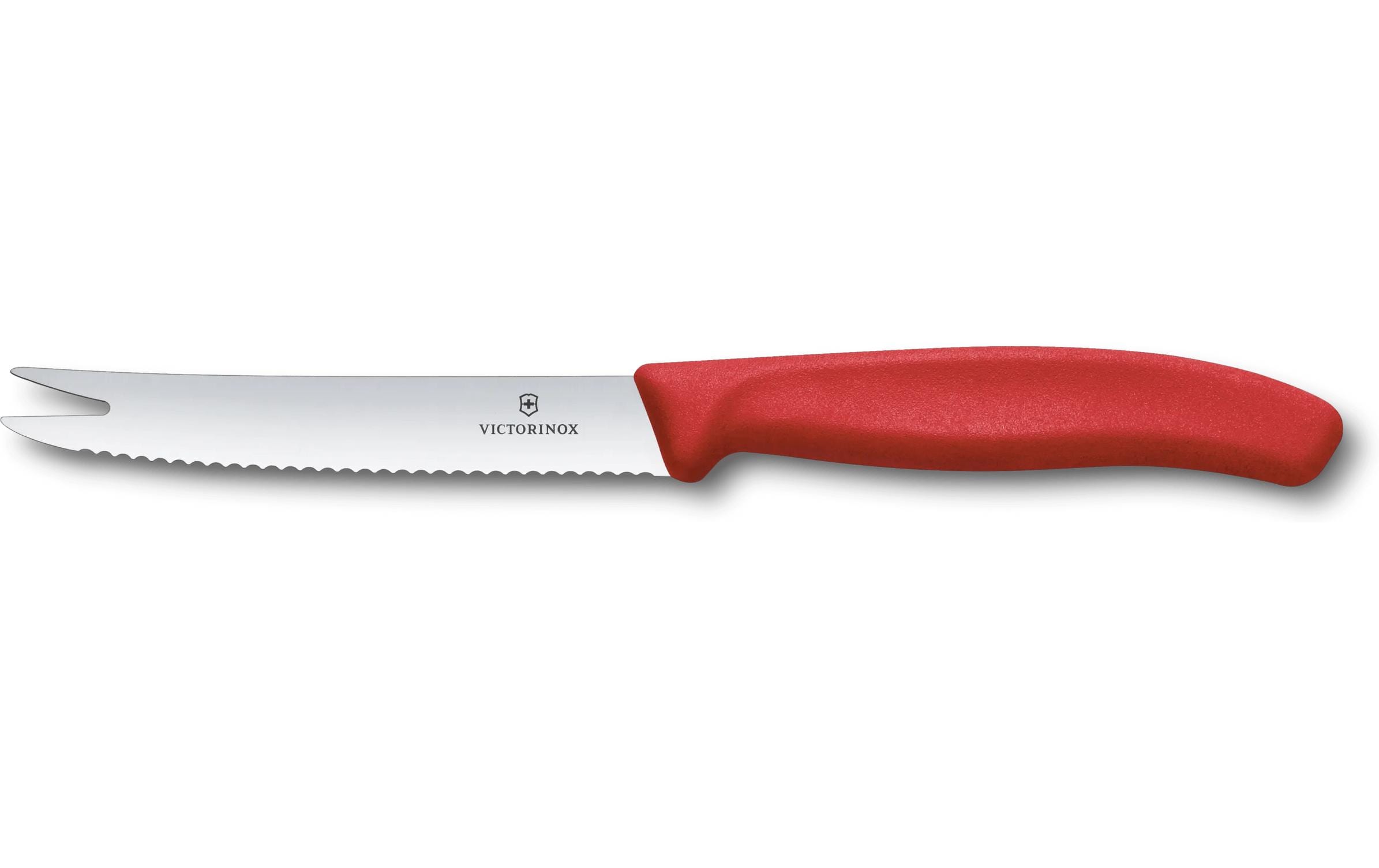 Victorinox Käsemesser Swiss Classic, 11 cm, Gabelspitz, Rot