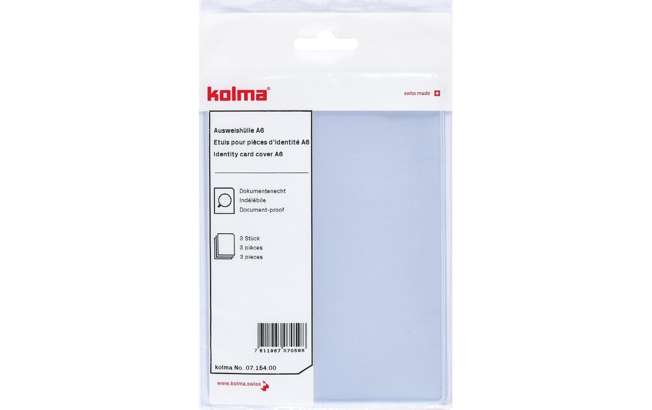 Kolma Ausweishalter A6 CopyResistant Transparent, 3 Stück