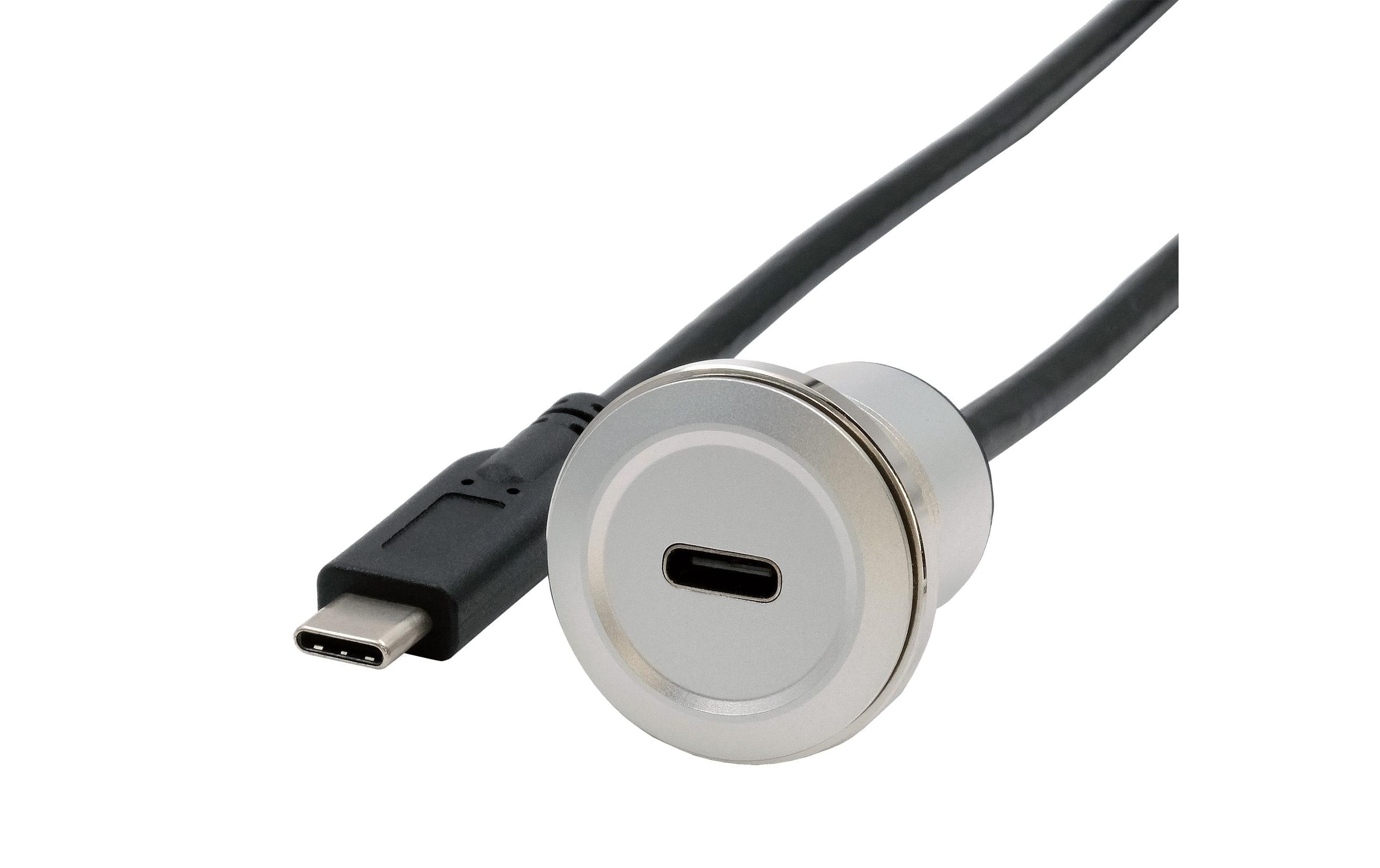 Exsys USB 3.1 Adapter Metall USB-C Stecker - USB-C Buchse