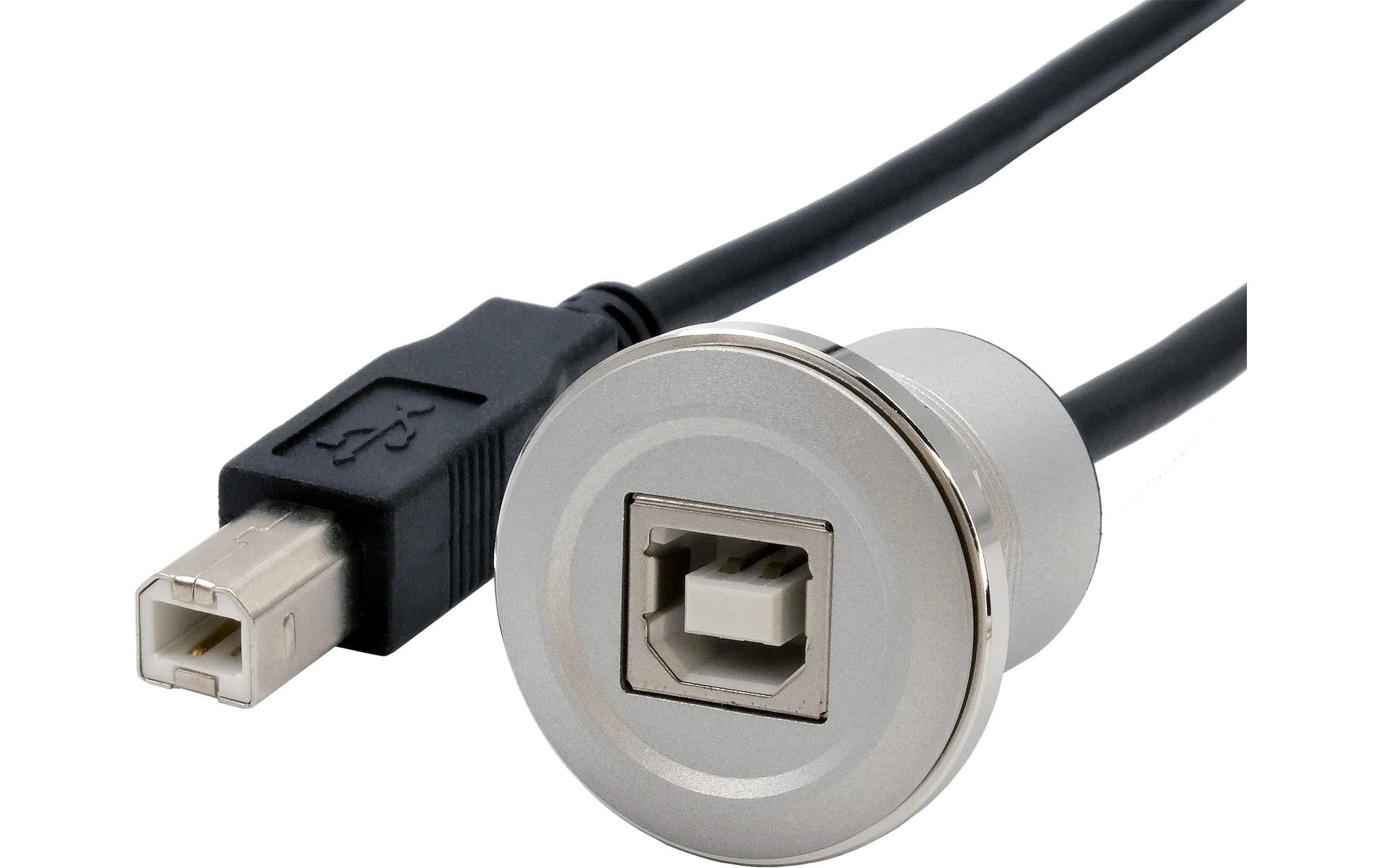 Exsys USB 2.0 Adapter Metall USB-B Stecker - USB-B Buchse