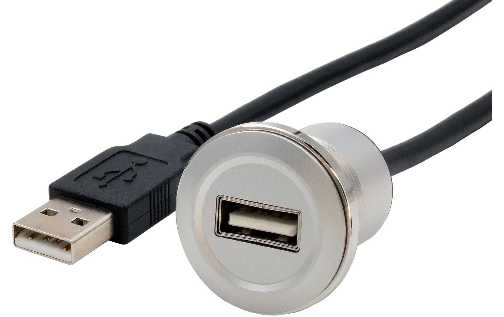 Exsys USB 2.0 Adapter Metall USB-A Stecker - USB-A Buchse