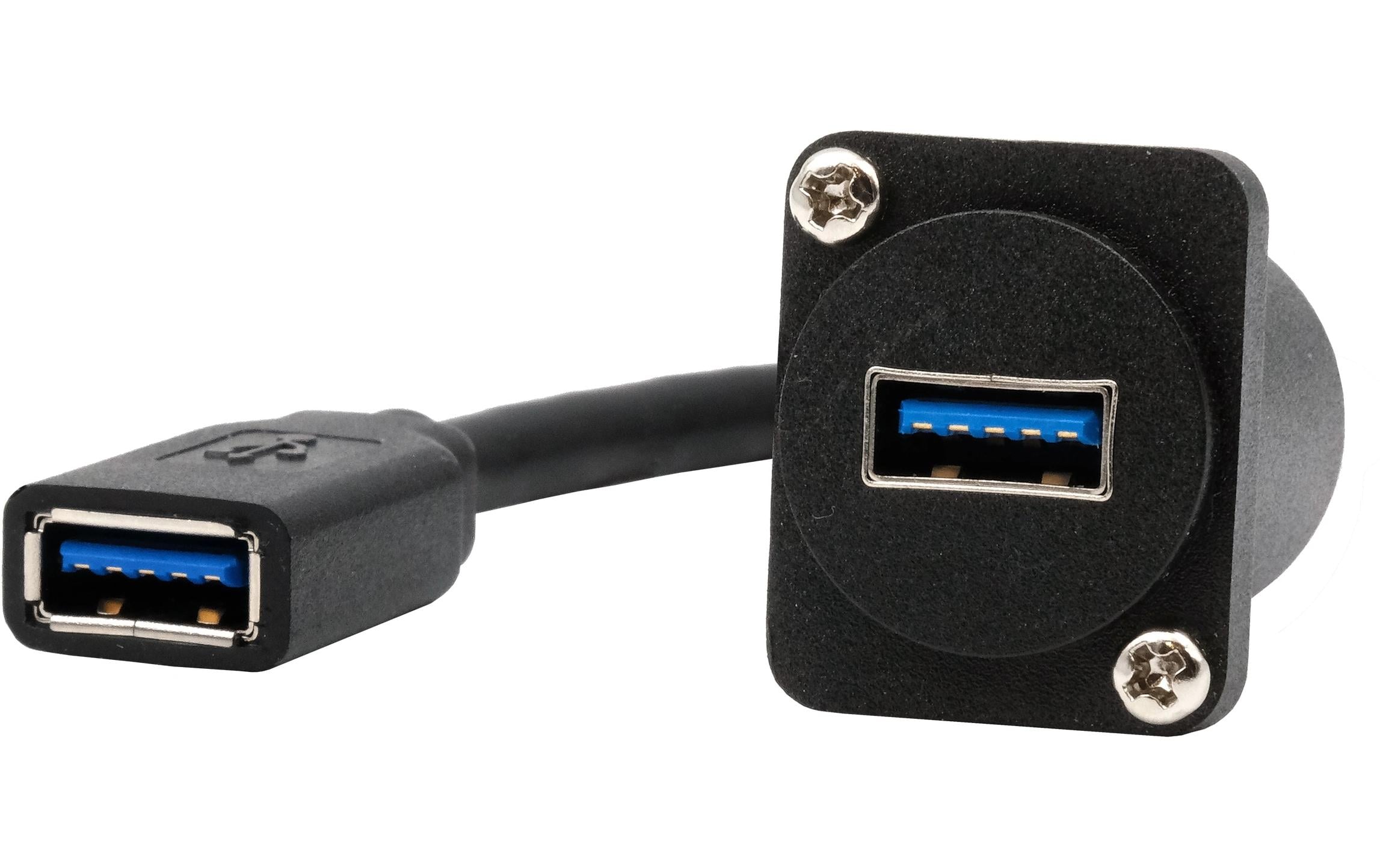 Exsys USB 3.1 Adapter D-Typ Kabel USB-A Buchse - USB-A Buchse