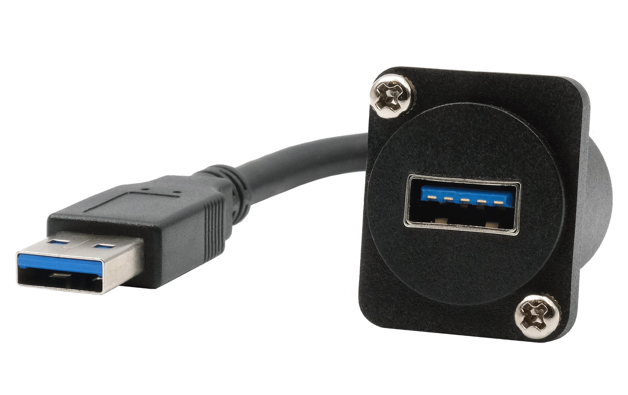 Exsys USB 3.1 Adapter D-Typ Kabel USB-A Stecker - USB-A Buchse