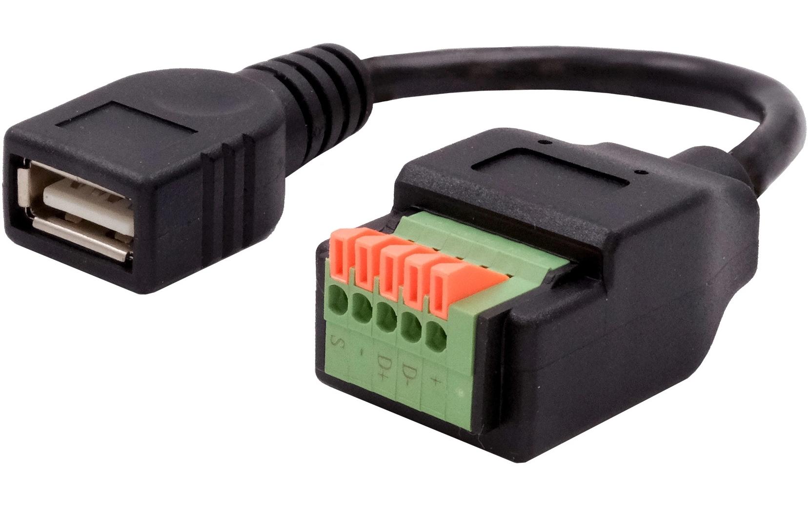 Exsys USB 2.0 Adapter USB-A Buchse - Terminalblock 5-pin