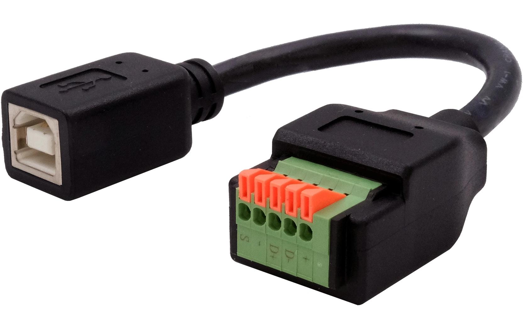 Exsys USB 2.0 Adapter USB-B Buchse - Terminalblock 5-pin