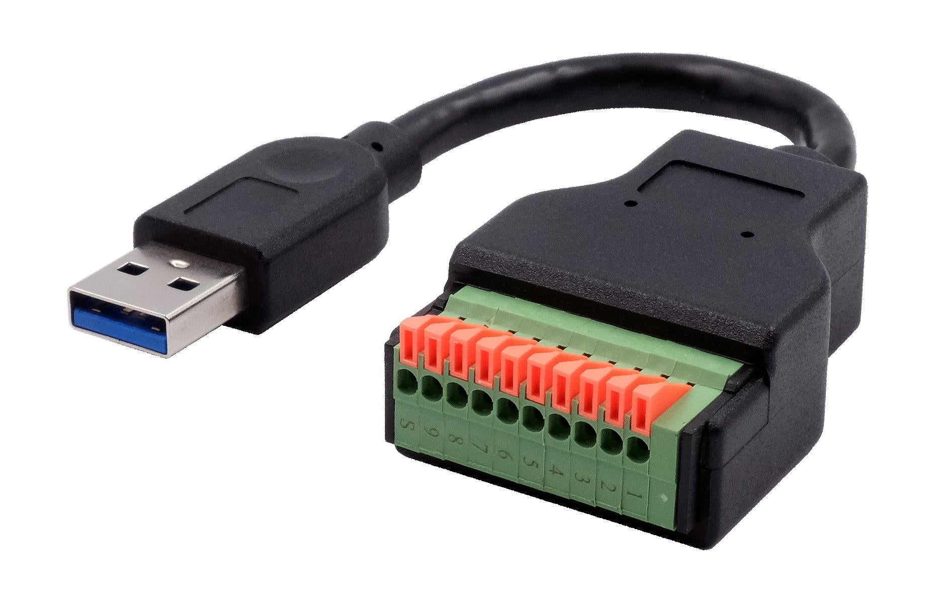 Exsys USB 3.1 Adapter USB-A Stecker - Terminalblock 10-pin