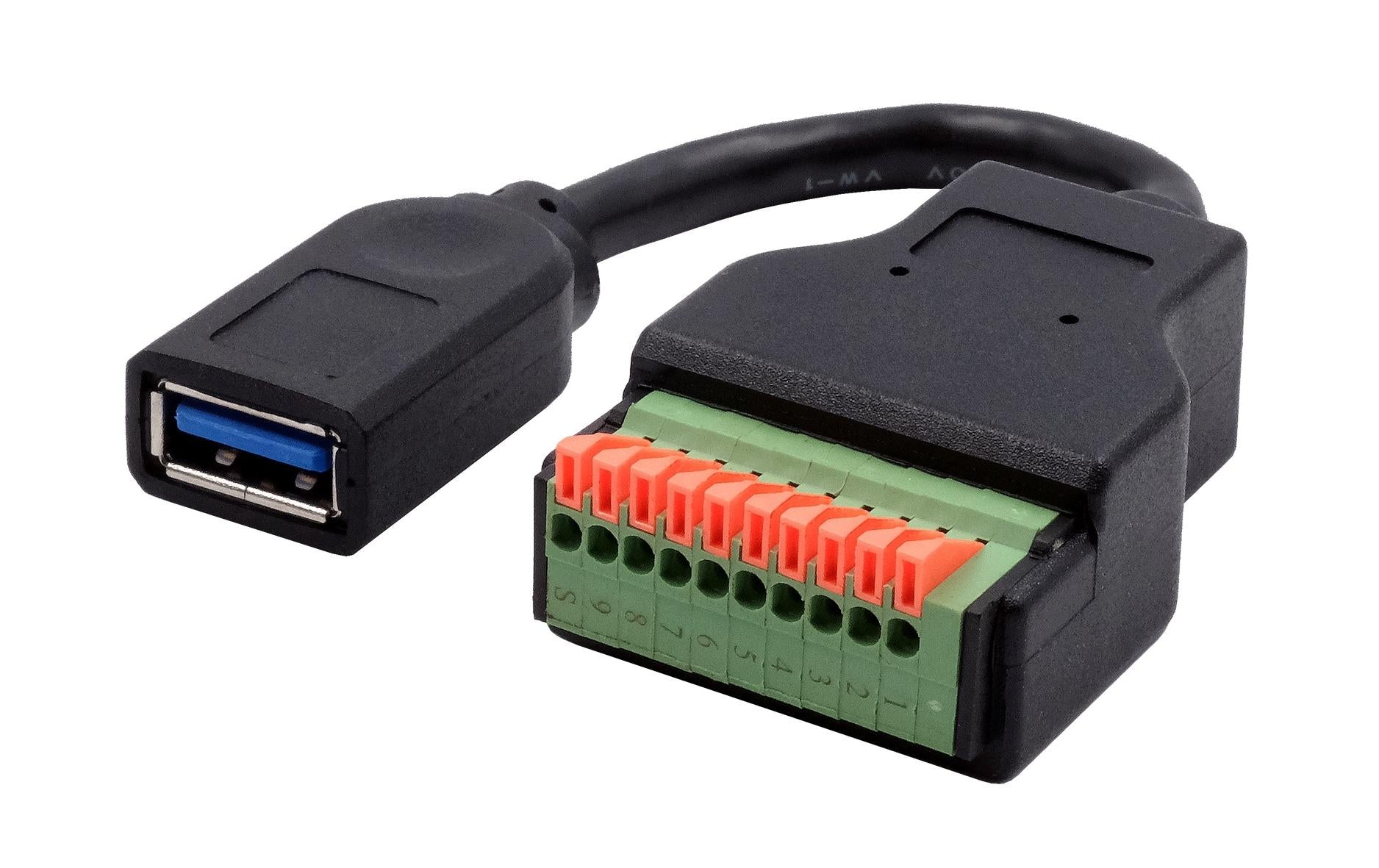 Exsys USB 3.1 Adapter USB-A Buchse - Terminalblock 10-pin