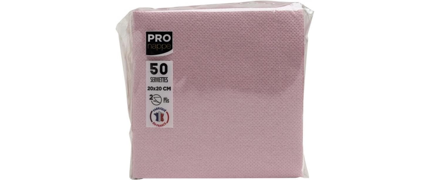 PRO nappe Papierservietten Altrosa 20 cm x 20 cm, 50 Stück