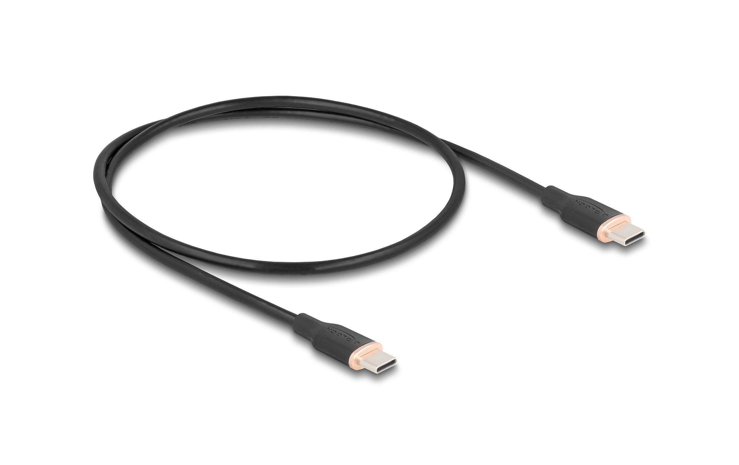 Delock USB 2.0-Kabel Silikon USB C - USB C 0.5 m