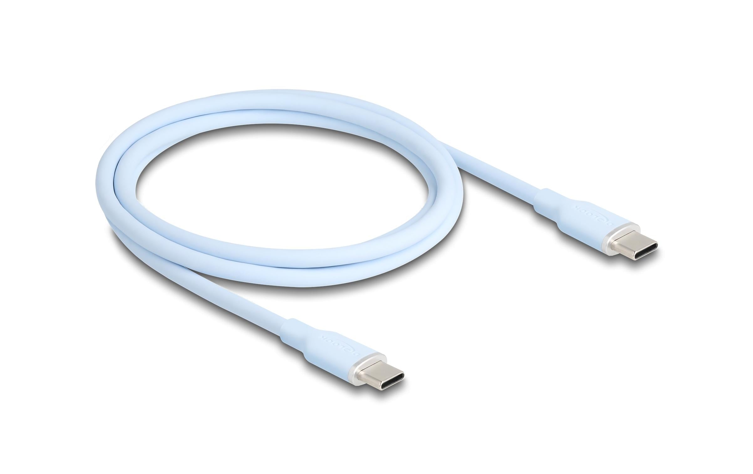 Delock USB 2.0-Kabel Silikon USB C - USB C 1 m