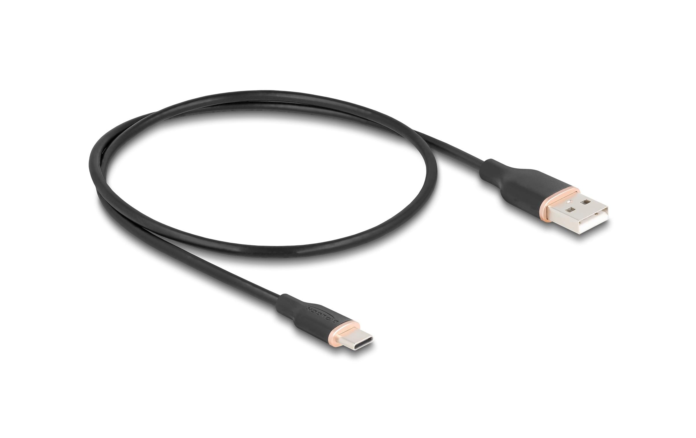 Delock USB 2.0-Kabel Silikon USB A - USB C 0.5 m