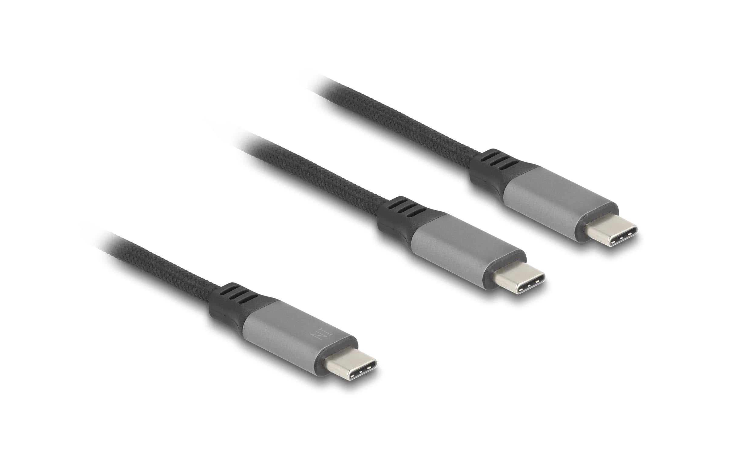 Delock USB 2.0-Y-Kabel USB C - USB C 1.2 m