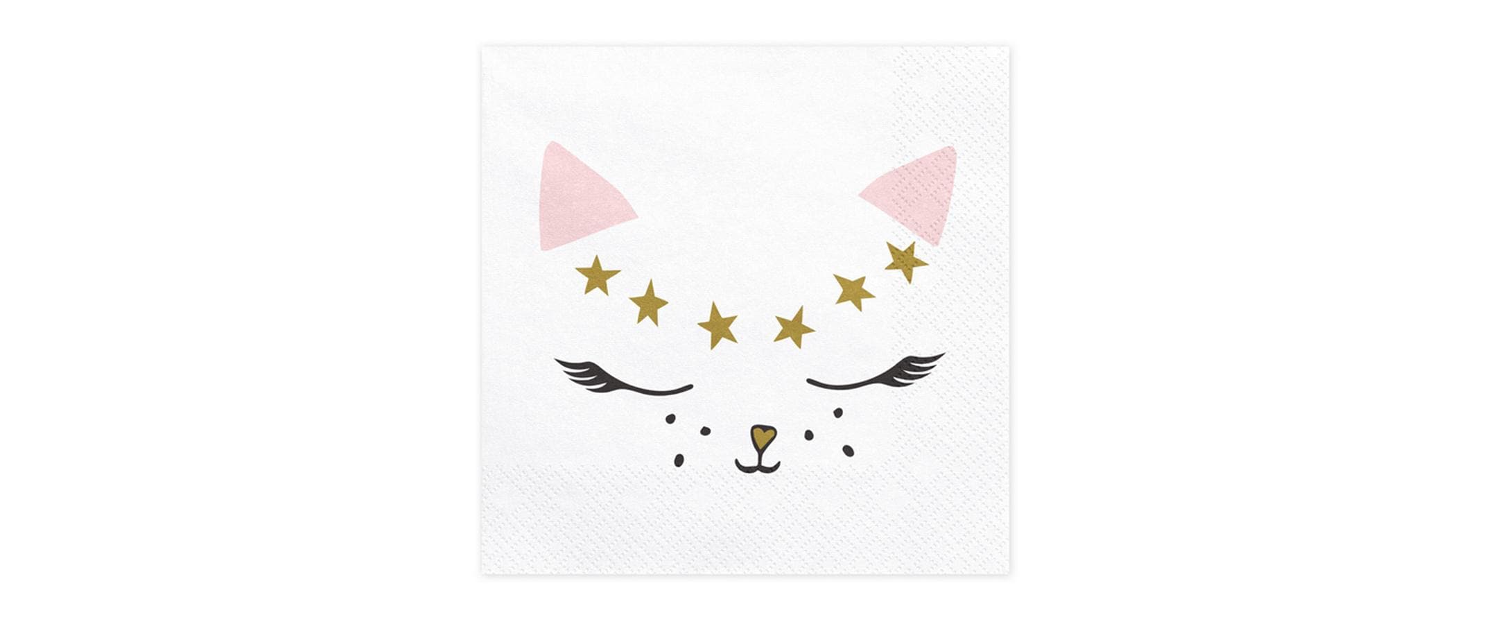 Partydeco Papierservietten Cat 33 cm x 33 cm, 20 Stück