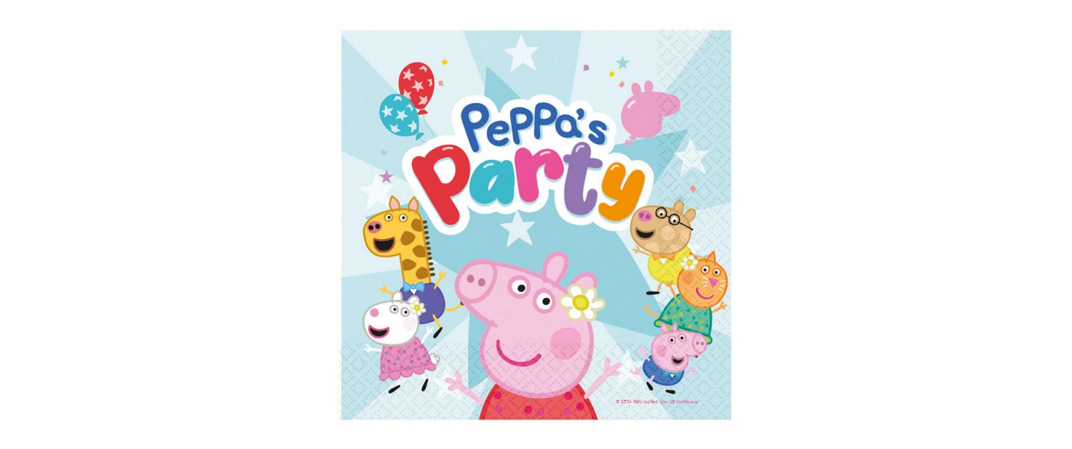 Amscan Papierservietten PeppaPig 16 Stück