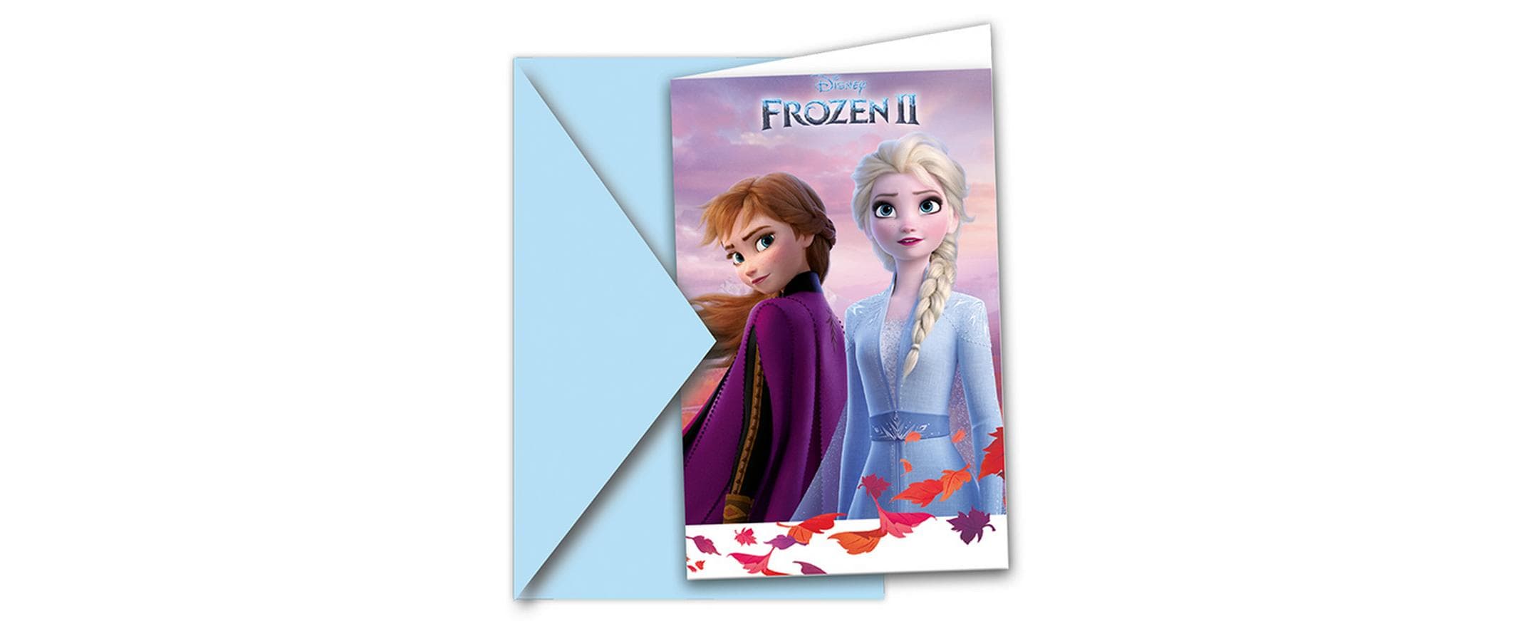 Amscan Geburtstagskarte Disney Frozen 6 Stück