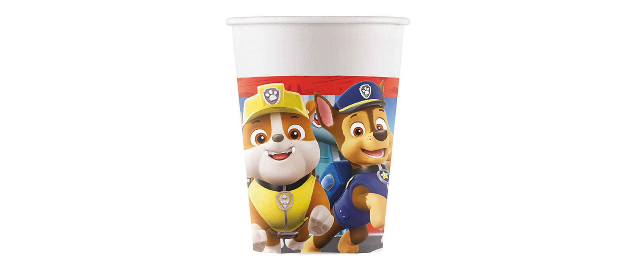 Amscan Einwegbecher Paw Patrol 250 ml 8 Stück, Blau/Rot