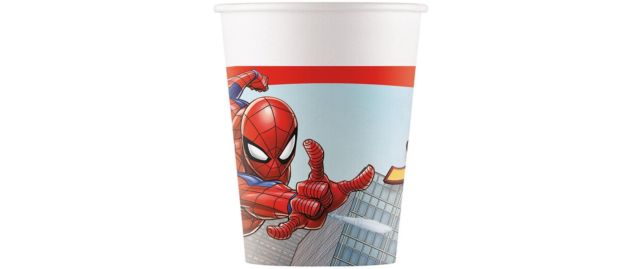 Amscan Einwegbecher Marvel Spiderman 200 ml, 8 Stück