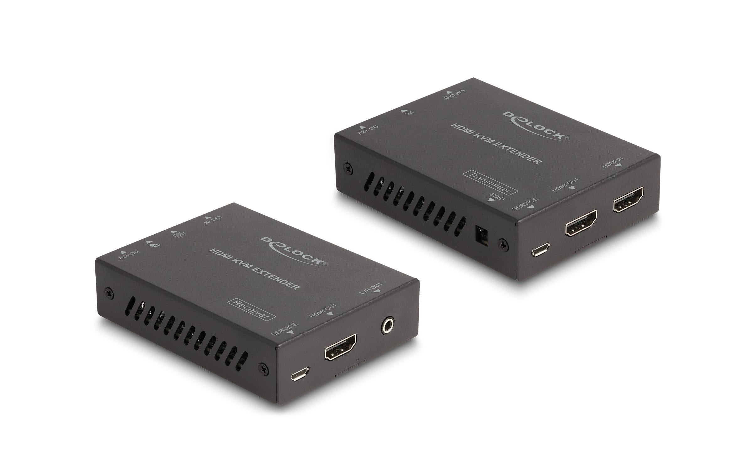 Delock Extender Set über Cat.6 Kabel 4K 60 Hz 70 m
