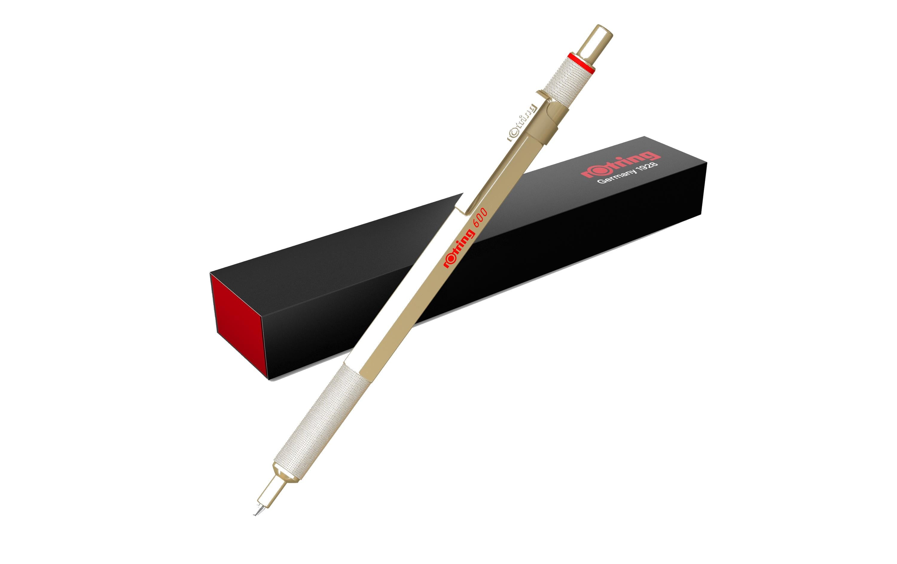 Rotring Kugelschreiber 600 Metallic Medium (M), Gold