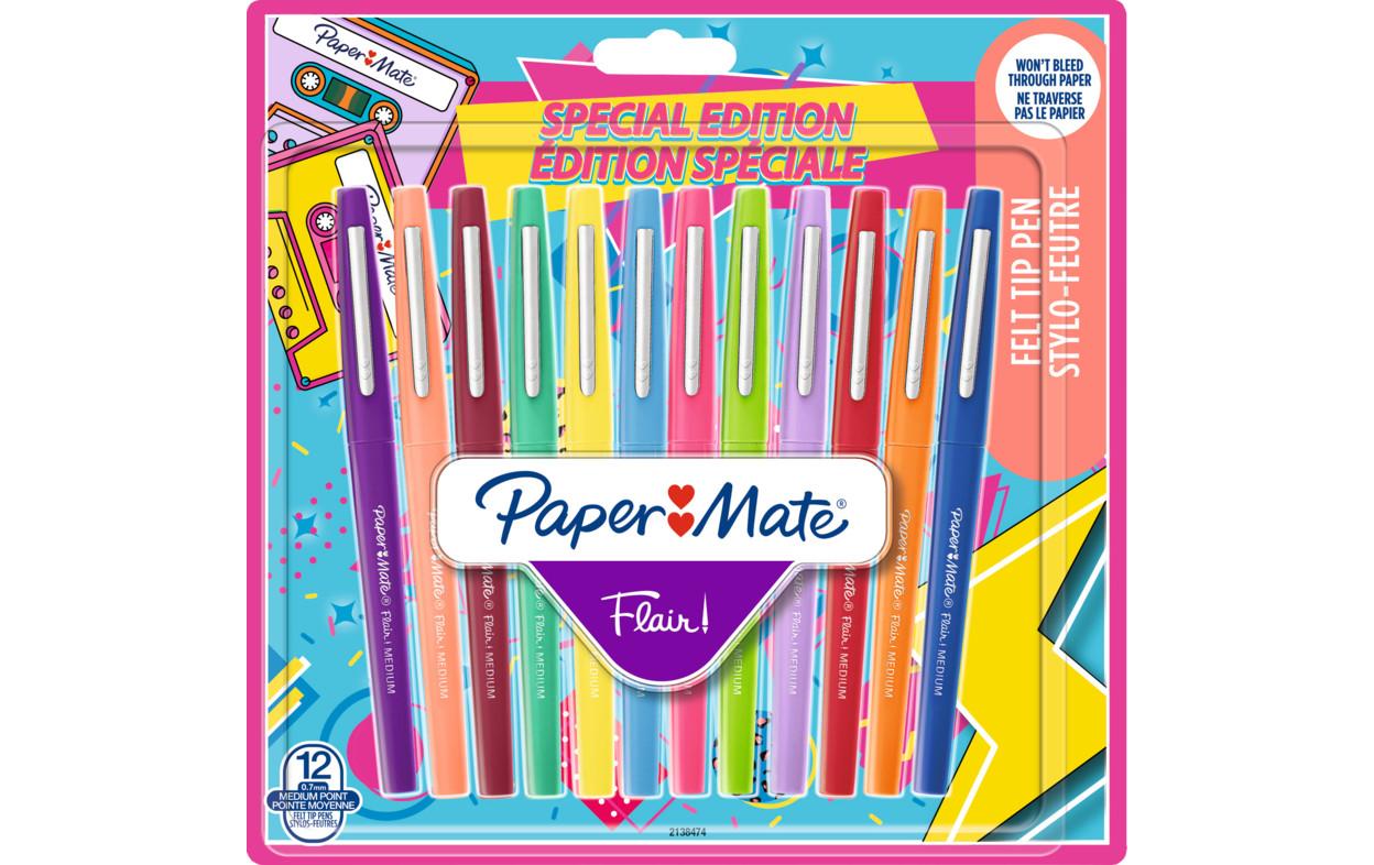 Paper Mate Fineliner Flair Medium Retro 0.7 mm, 12 Stück