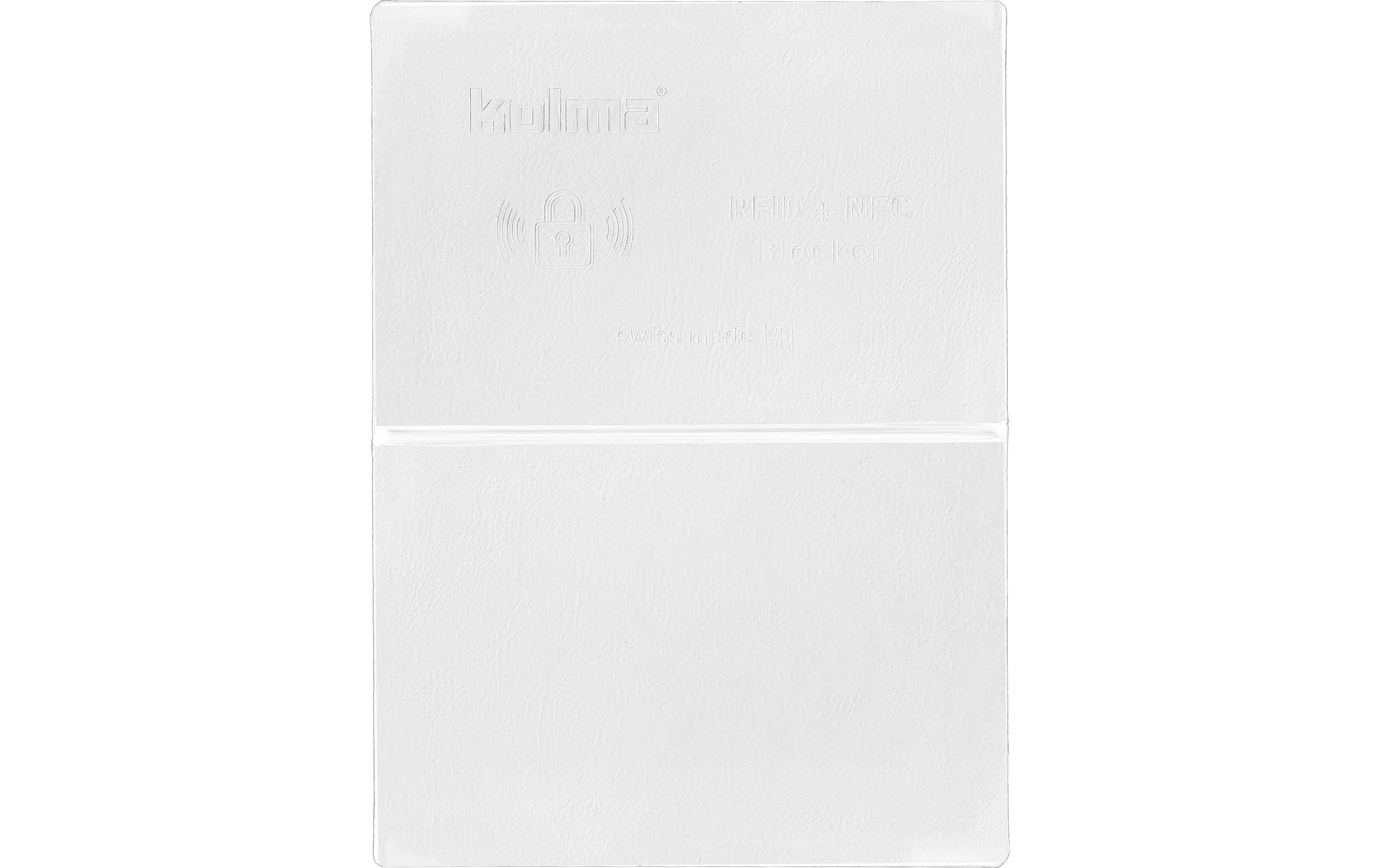 Kolma Kreditkartenhülle doppelt mit RFID Blocker Weiss