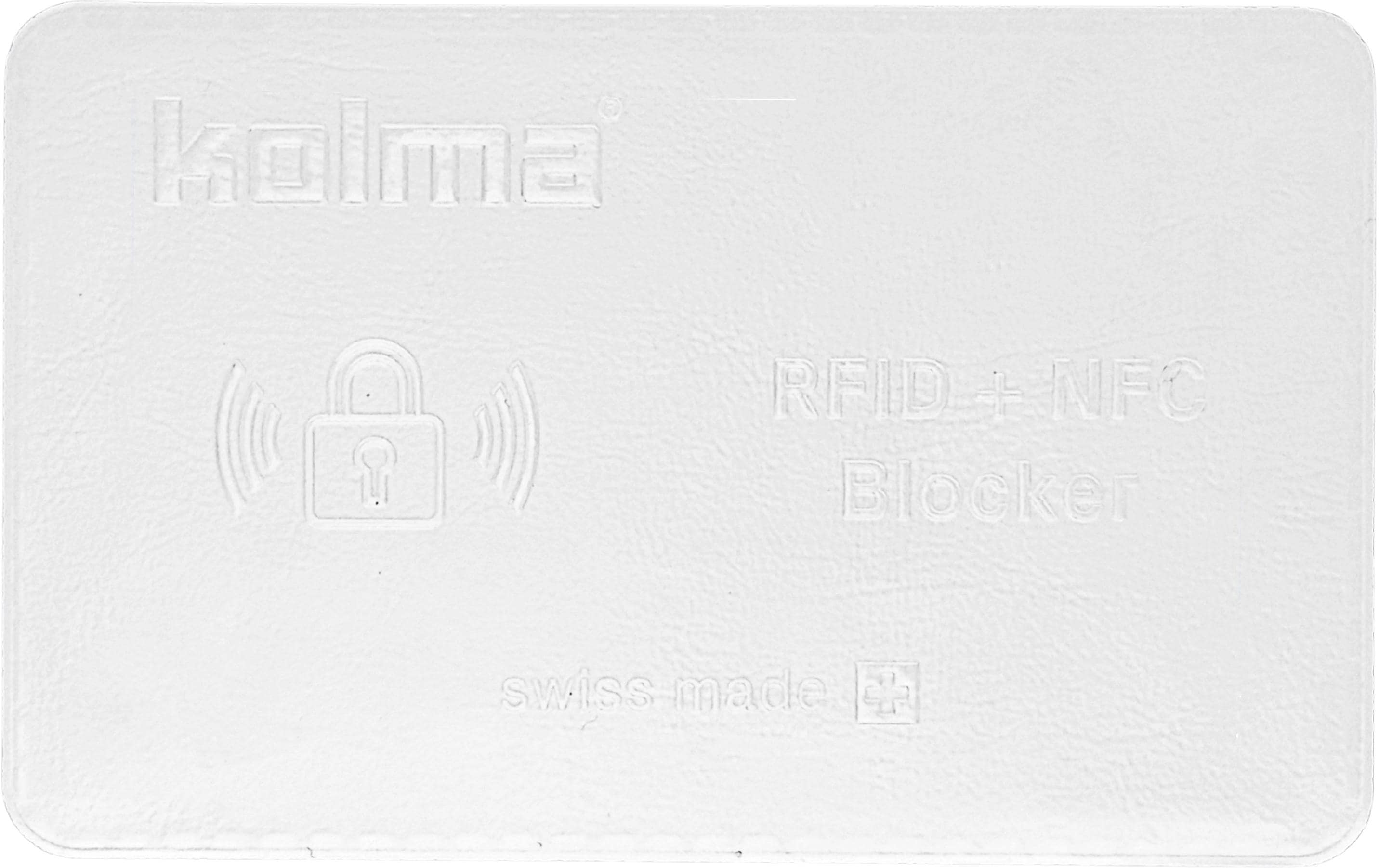 Kolma Kreditkartenhülle mit RFID Blocker Weiss