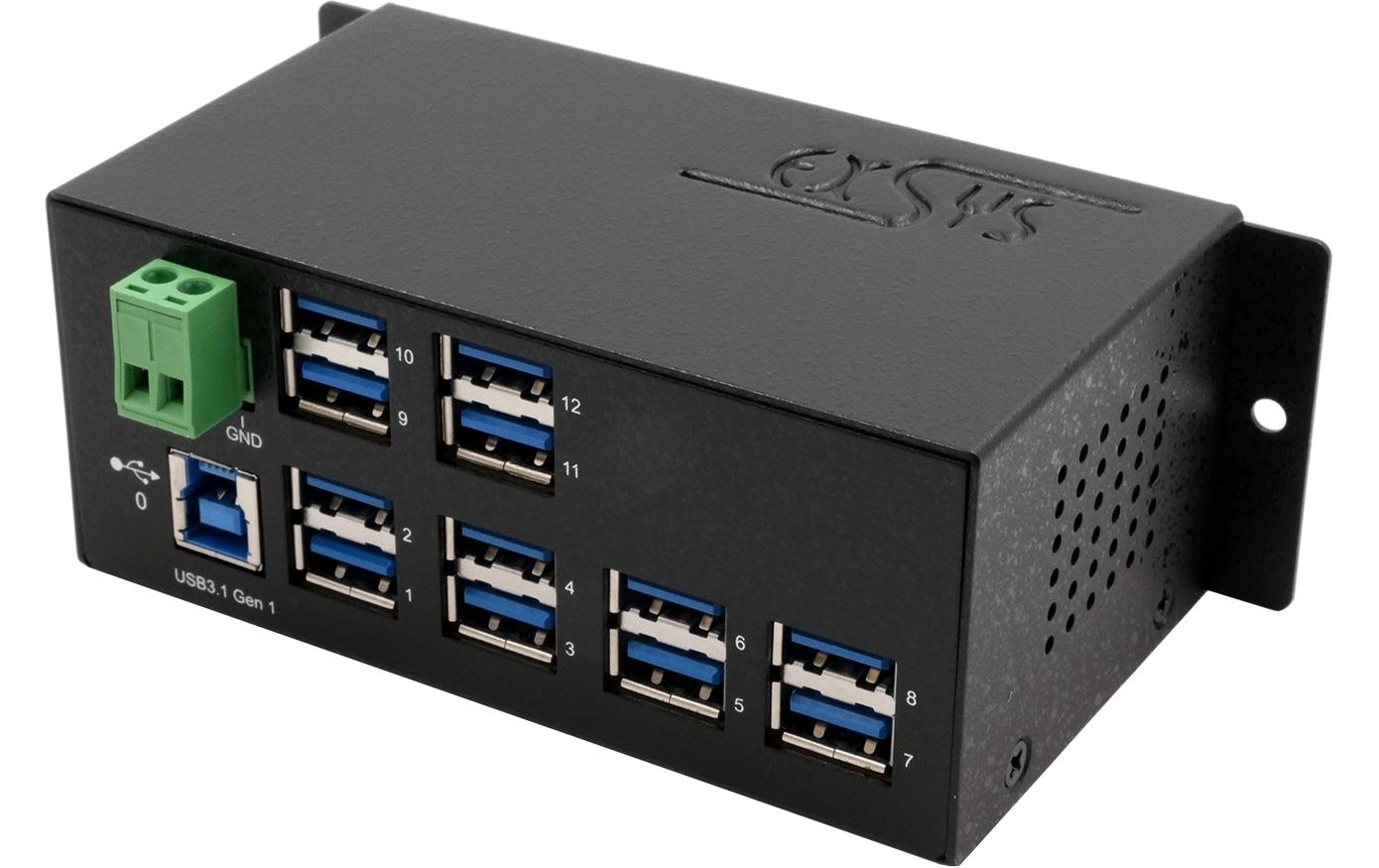 Exsys USB-Hub EX-1112HMS 12x USB 3.0/3.1