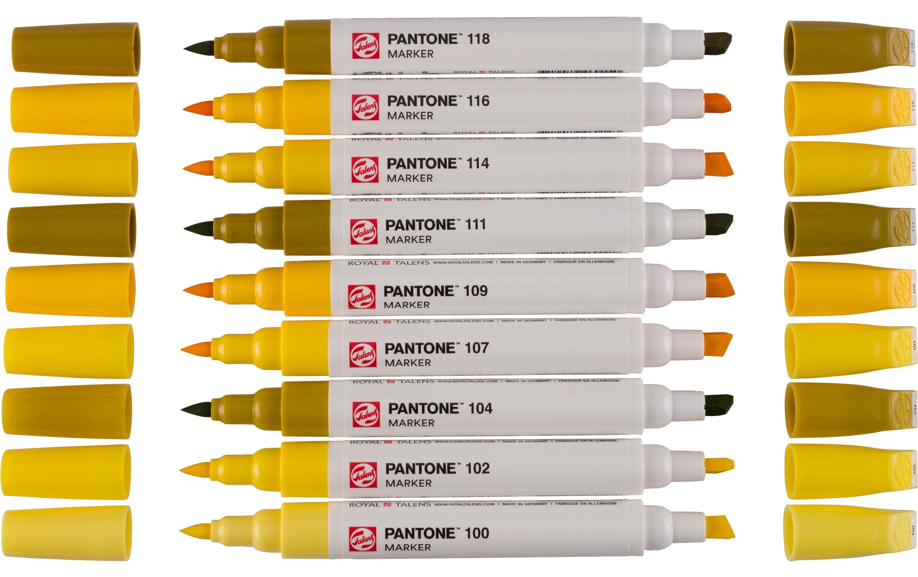 Talens Pantone Marker Set 9x Gelb