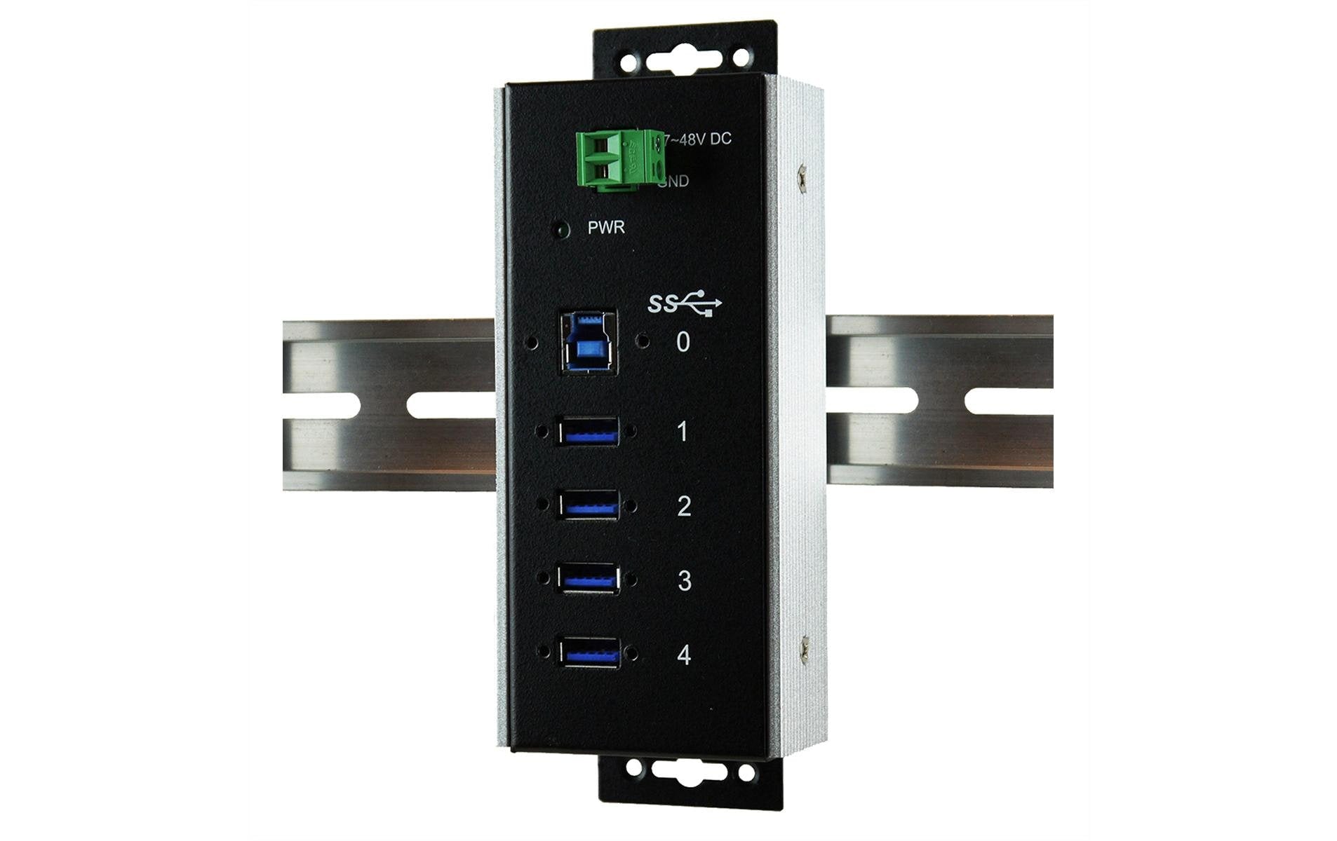 Exsys USB-Hub EX-1185HMVS-WT USB 3.2 Gen 1 Hub 4-Port